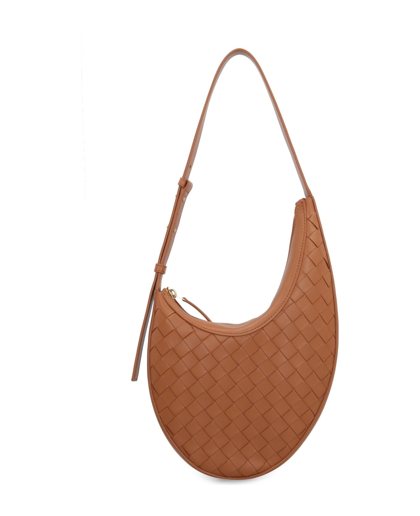 Bottega Veneta Drop Hobo-bag In Leather - Saddle Brown