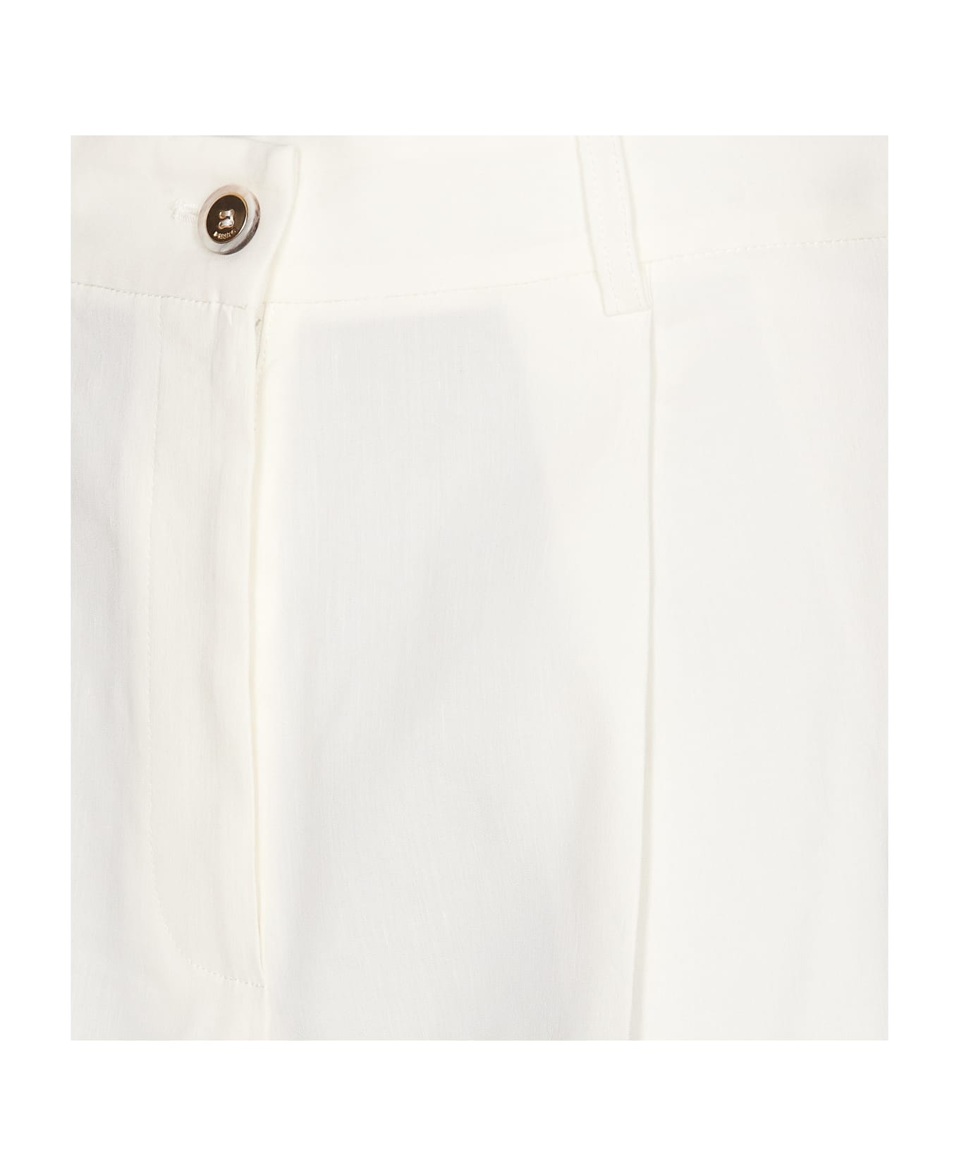 Pinko Linen Shorts - White