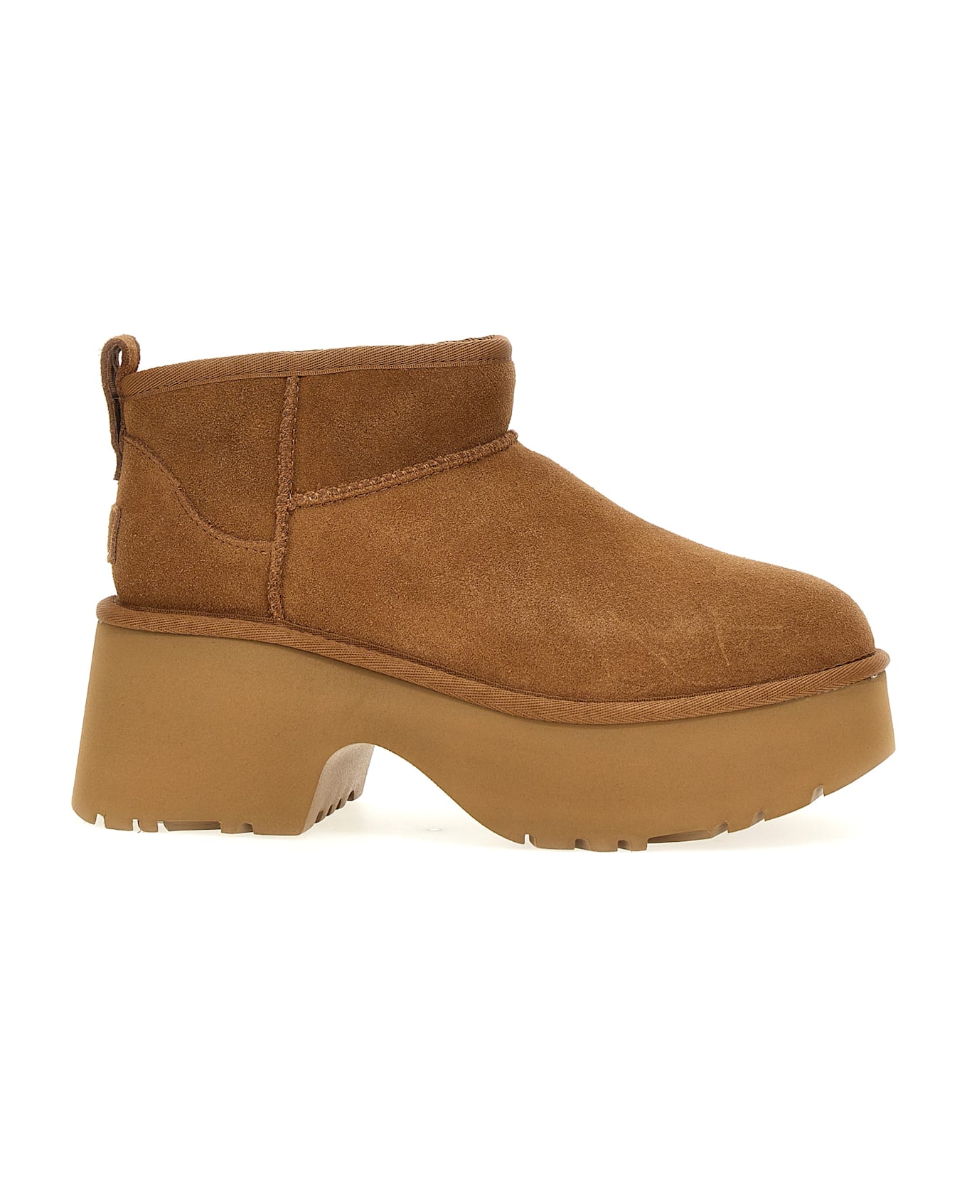 UGG 'classic Ultra Mini New Heights' Ankle Boots - Brown
