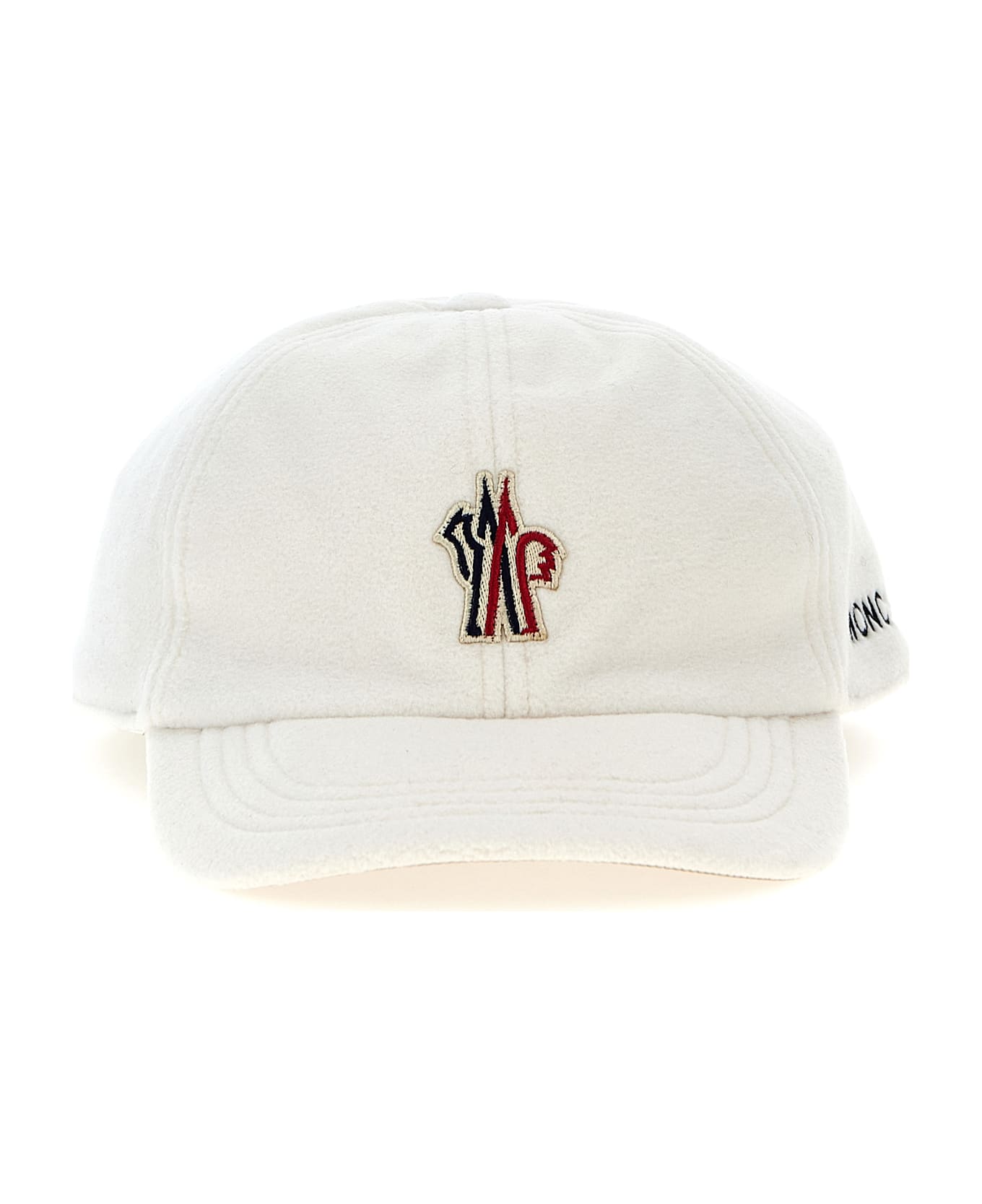 Moncler Grenoble Logo Patch Cap - White