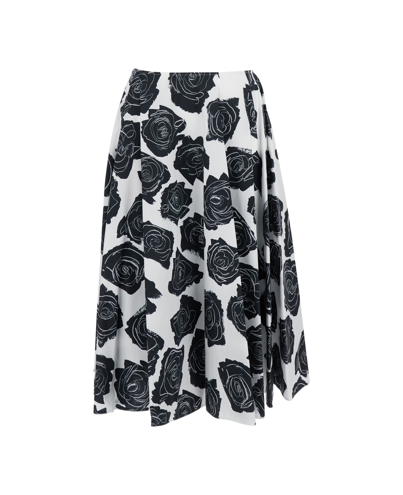 Marni Multicolor Skirt With All-over Floral Print - MultiColour