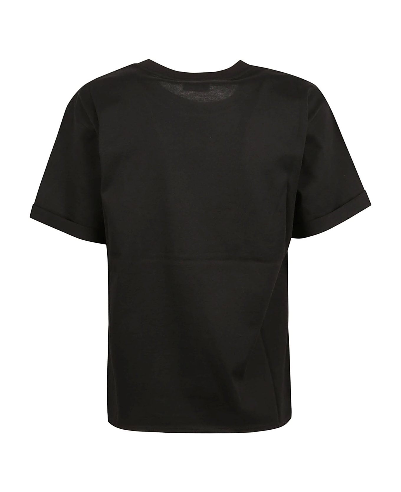 Saint Laurent Logo Round Neck T-shirt - Black