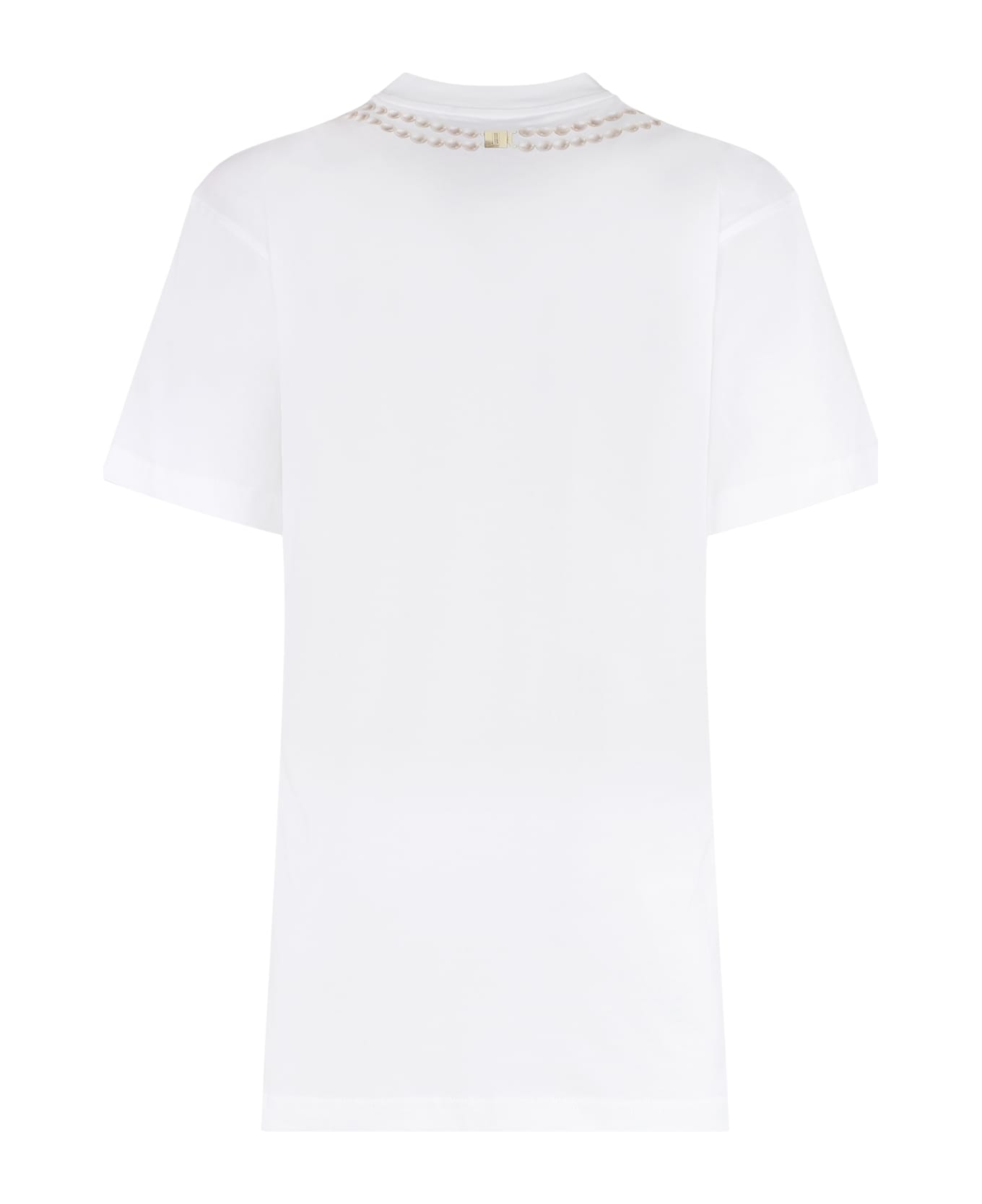 Moschino Printed Cotton T-shirt - White