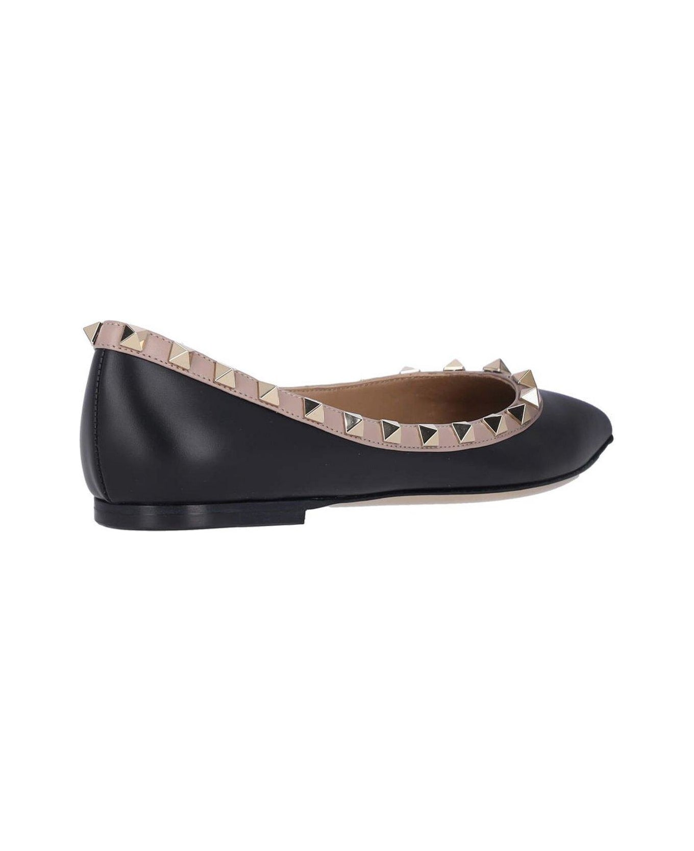 Valentino Garavani Garavani Rockstud Slip-on Ballerine Shoes - Black