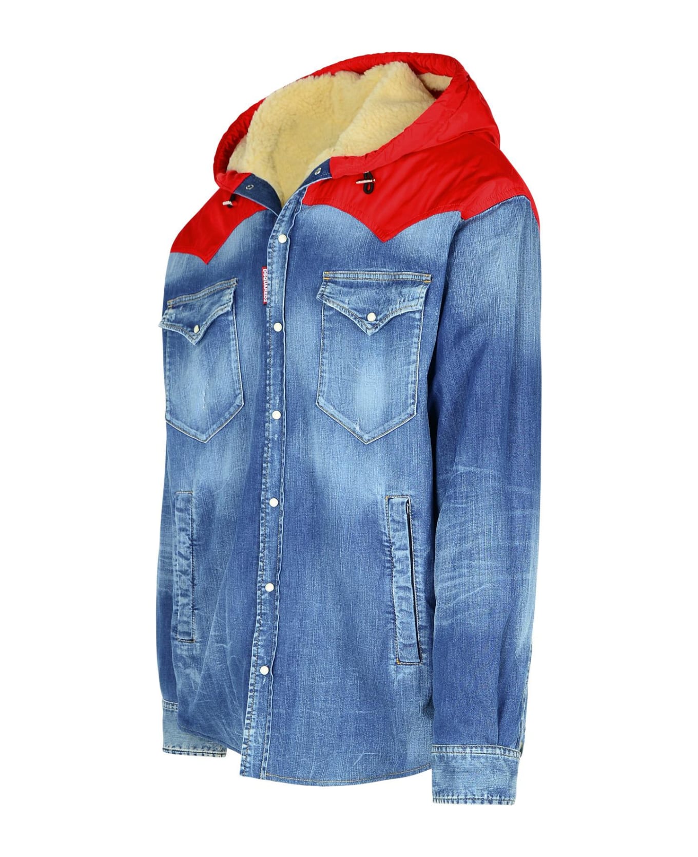 Dsquared2 Blue Cotton Jacket - Blue