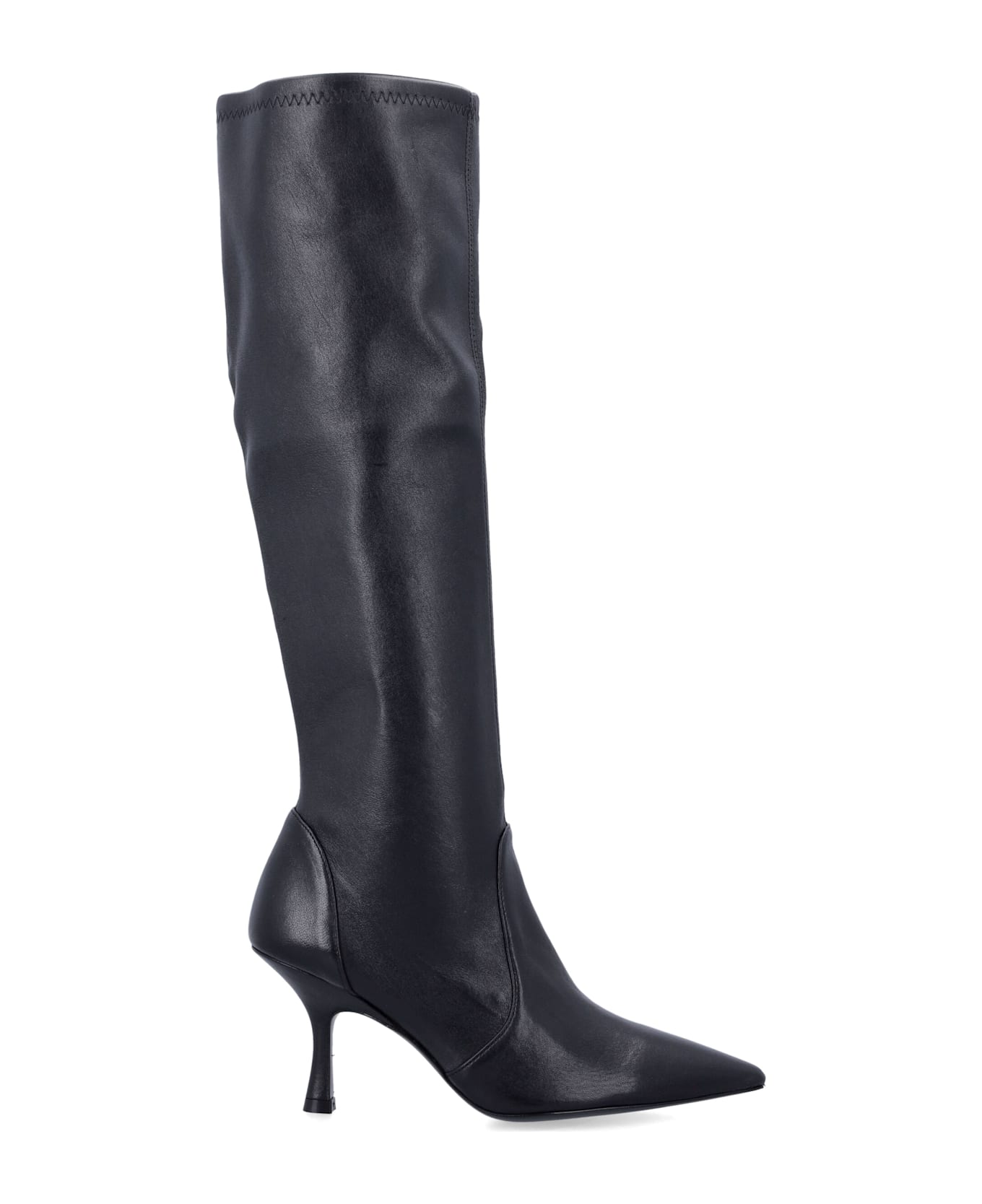 Stuart Weitzman Naomi 75 Stretch Boot - BLACK