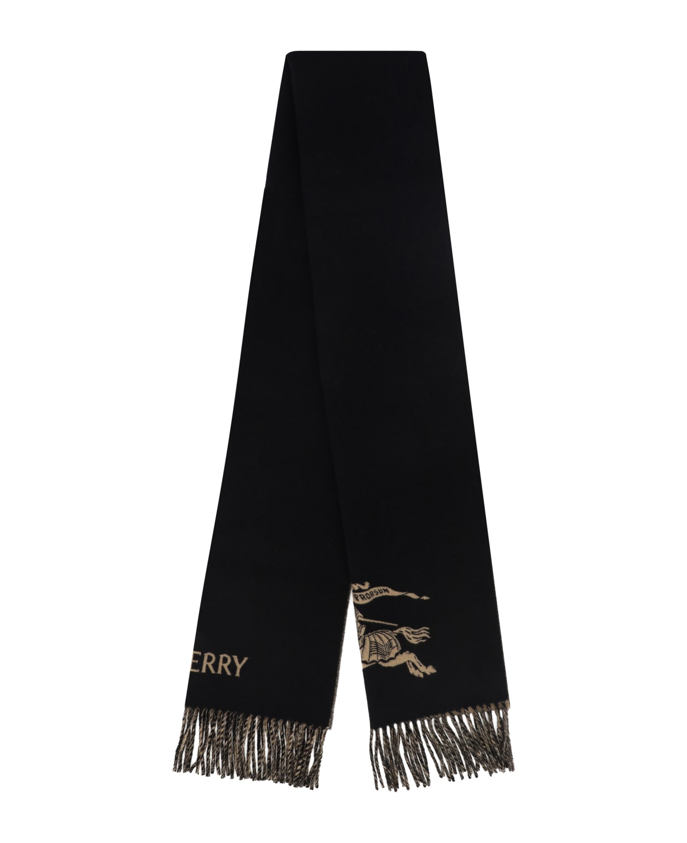 Burberry Scarf - Camel/black