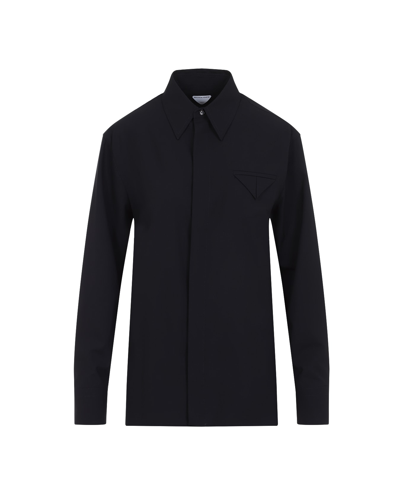 Bottega Veneta Fine Wool Shirt - Midnight Blue
