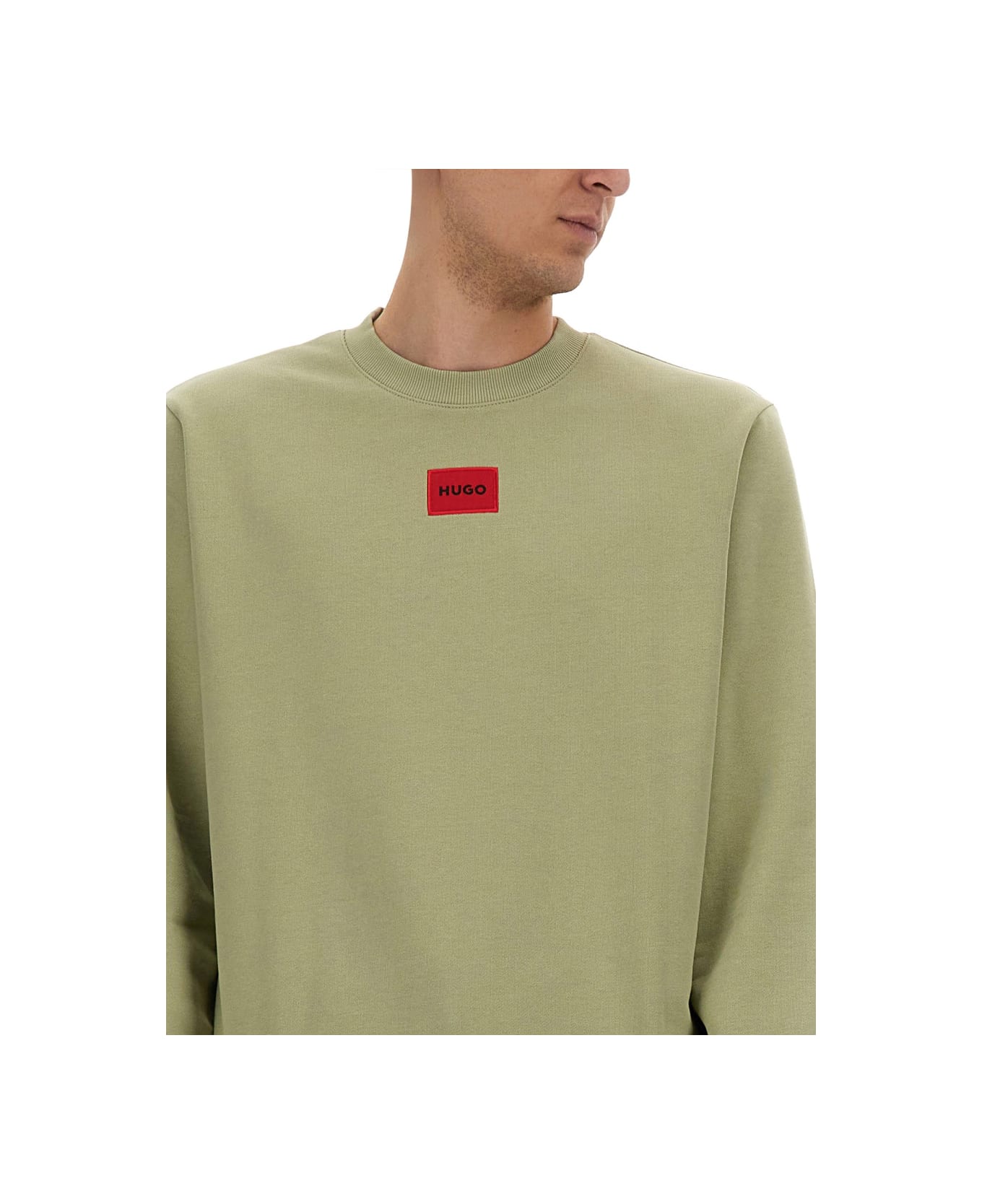 Hugo Boss Sweatshirt With Logo - GREEN