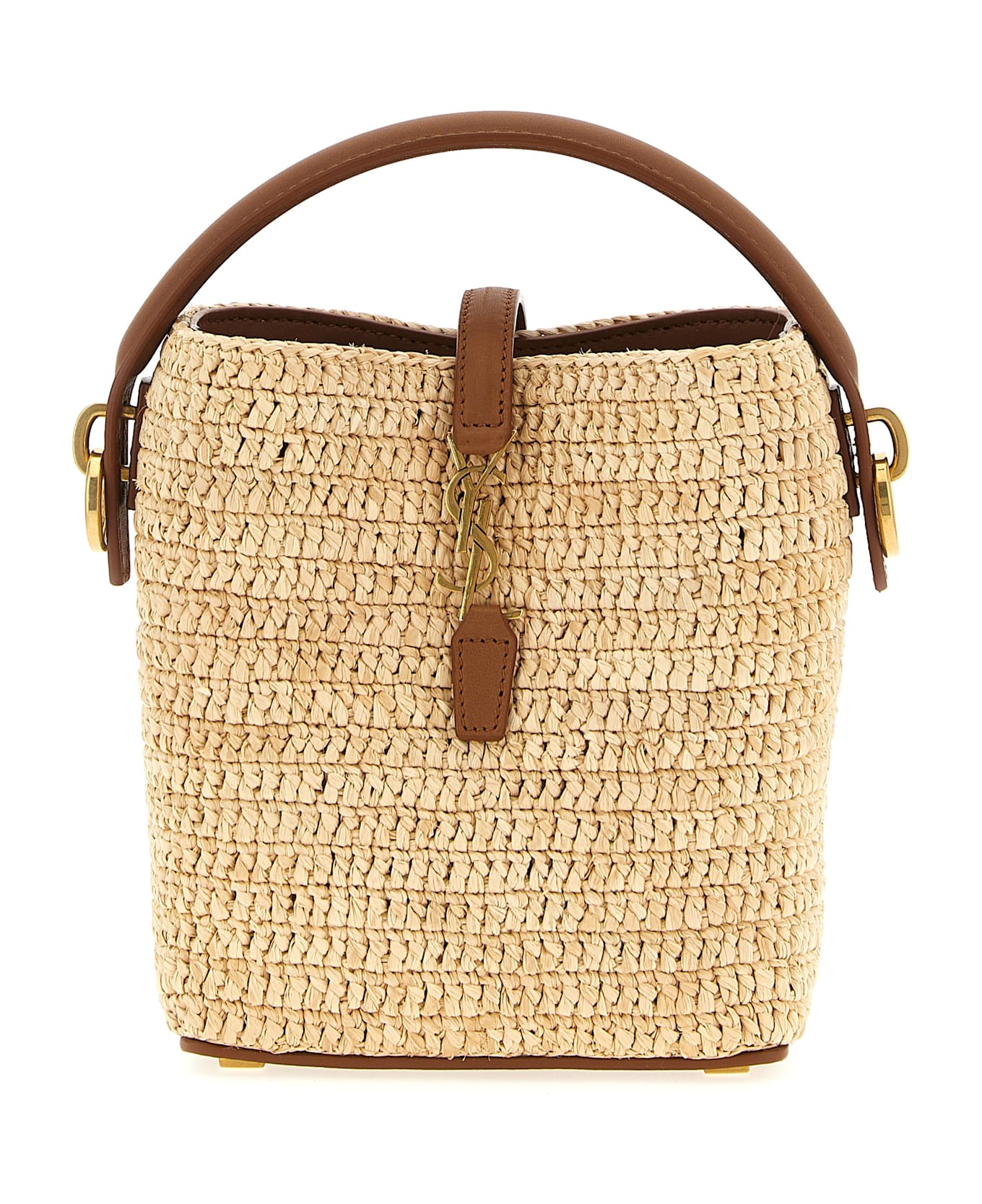 Saint Laurent 
le 37
 Mini Bucket Bag - Beige