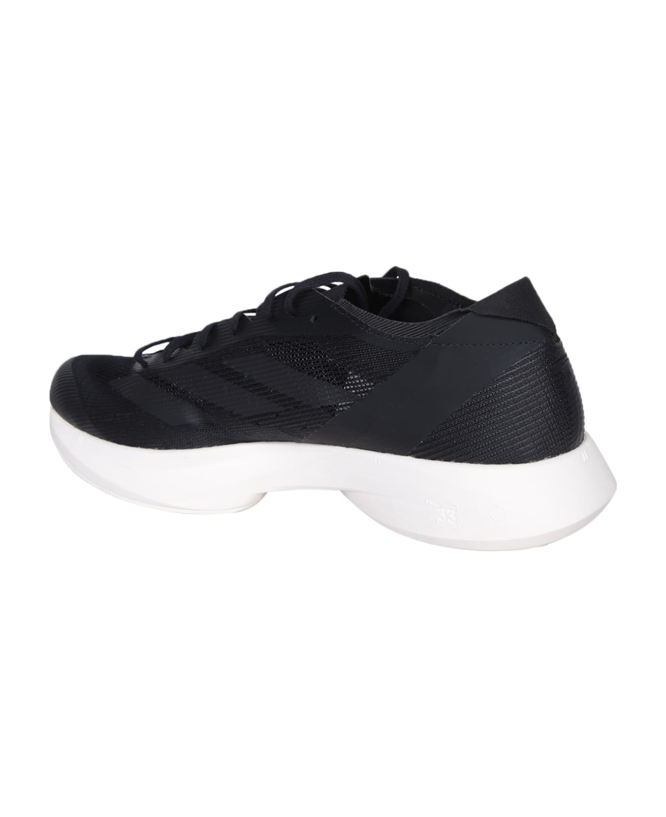 Y-3 Black Fabric Sneakers - Black Off White