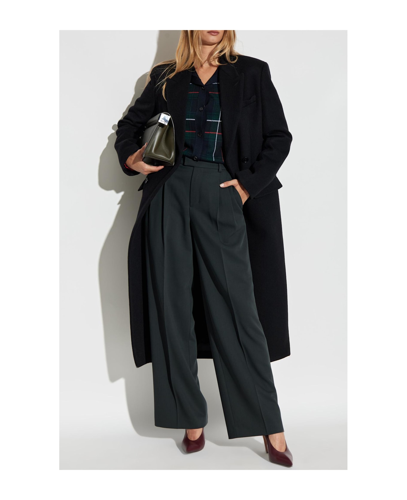 Alexander McQueen Double-breasted Wool Coat - Black