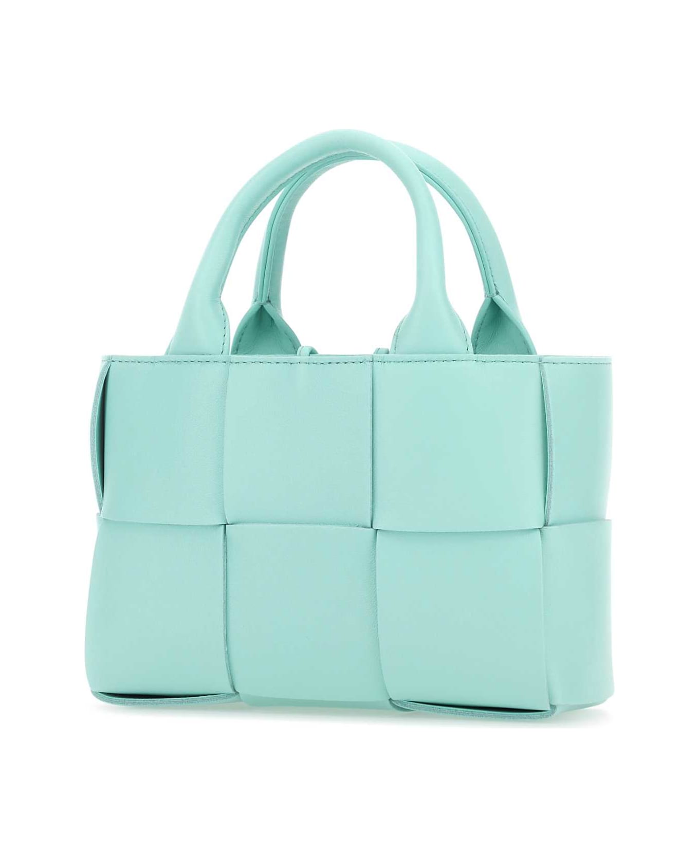 Bottega Veneta Light-blue Leather Candy Arco Handbag - PALEBLU