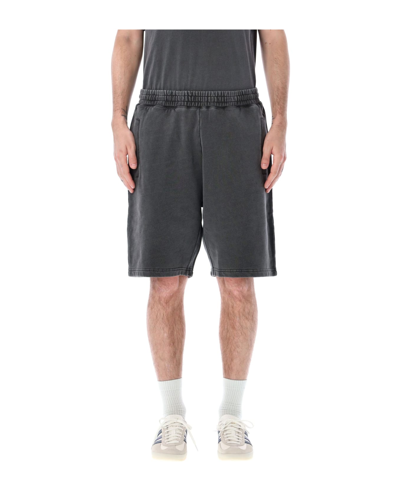 Carhartt Nelson Sweat Shorts - CHARCOAL GARMENT DYED ショートパンツ