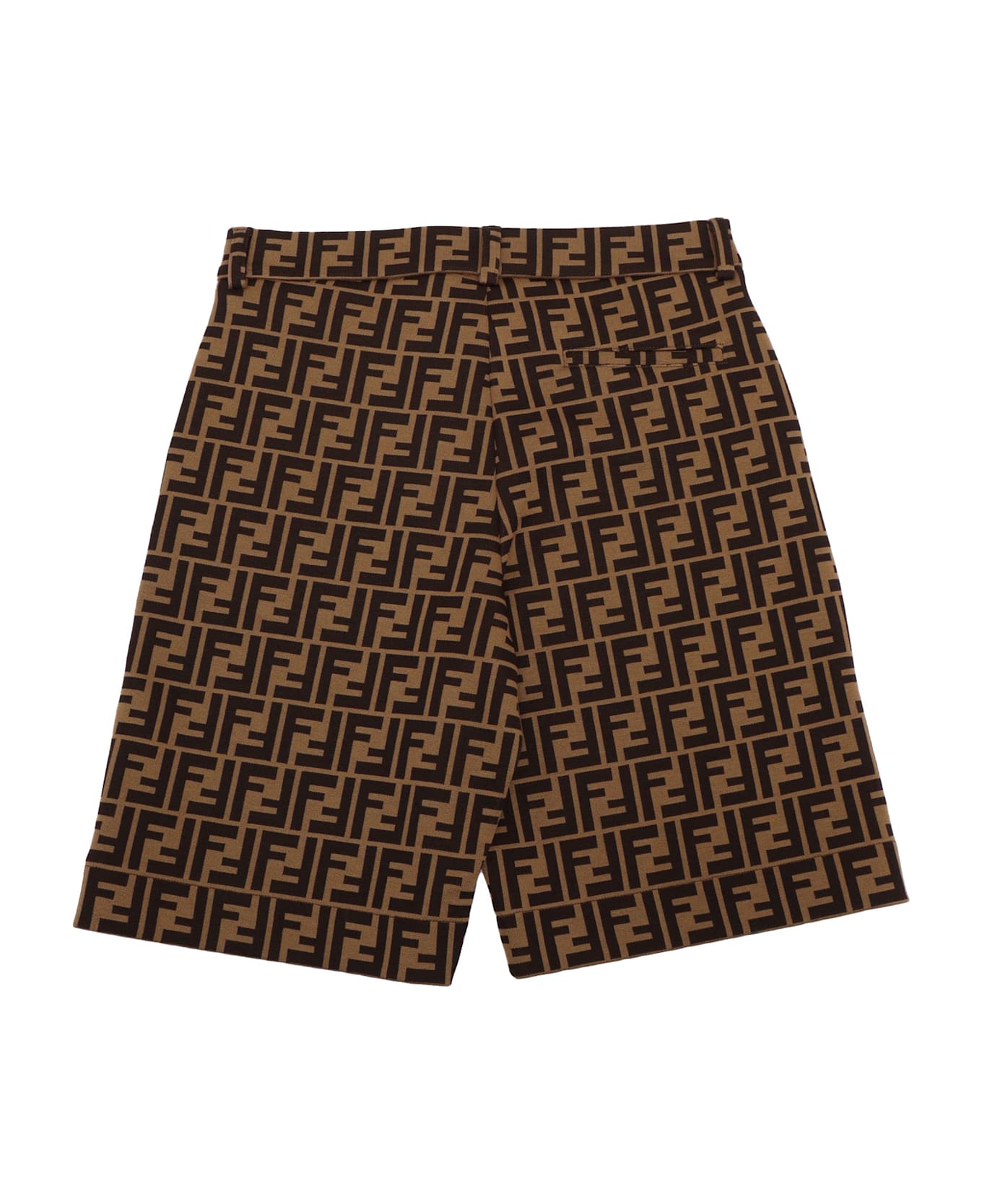 Fendi Mas Jersey Shorts - BROWN