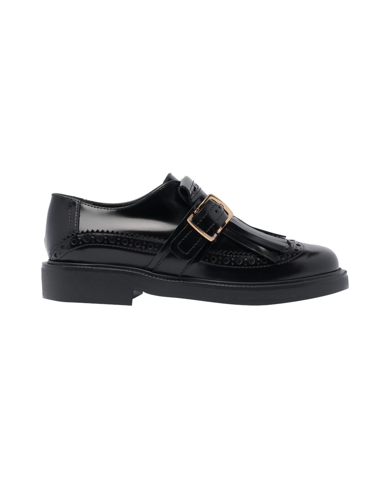 Tod's Leather Laced Up Shoes - Black