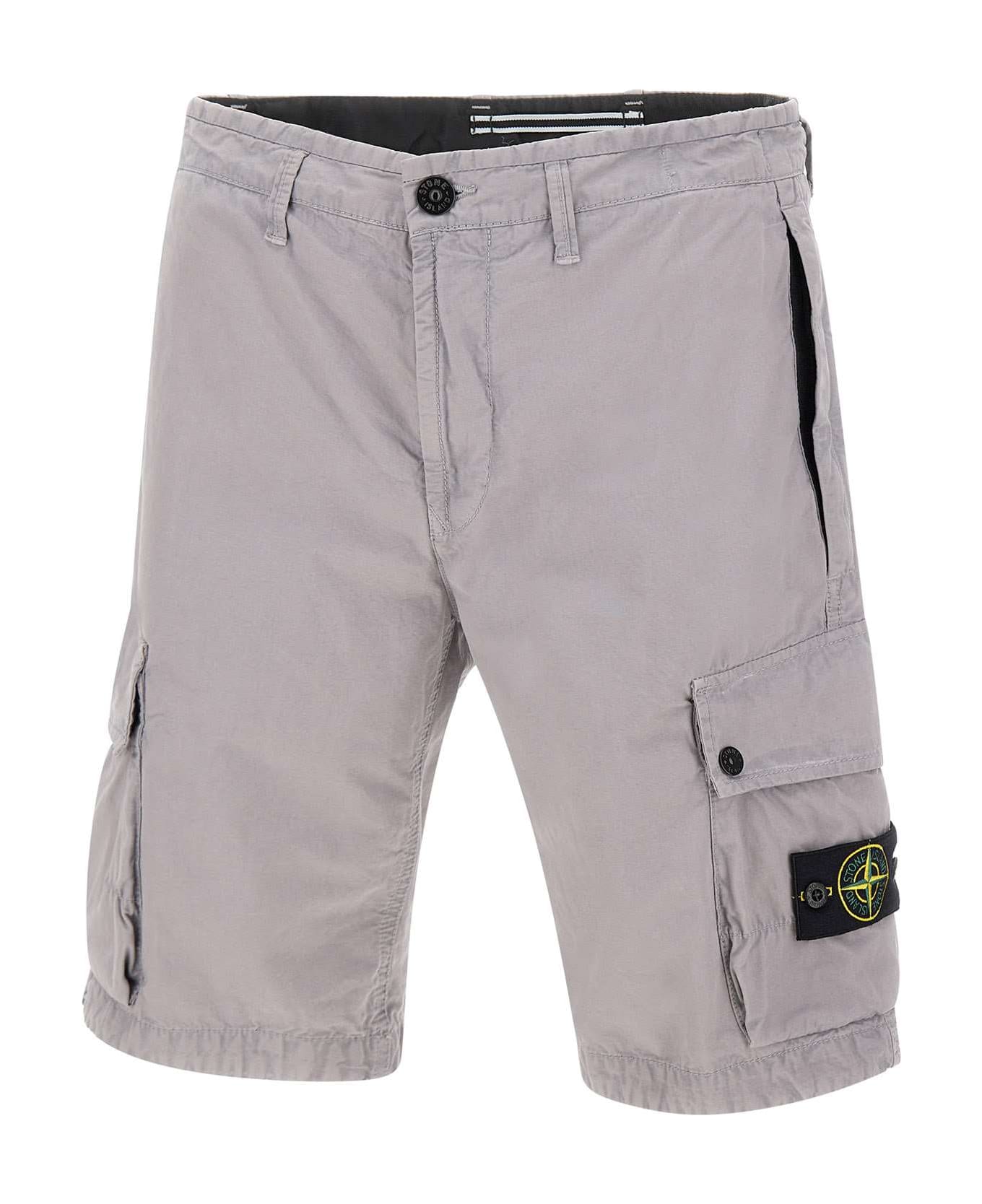 Stone Island Cotton Shorts - GREY