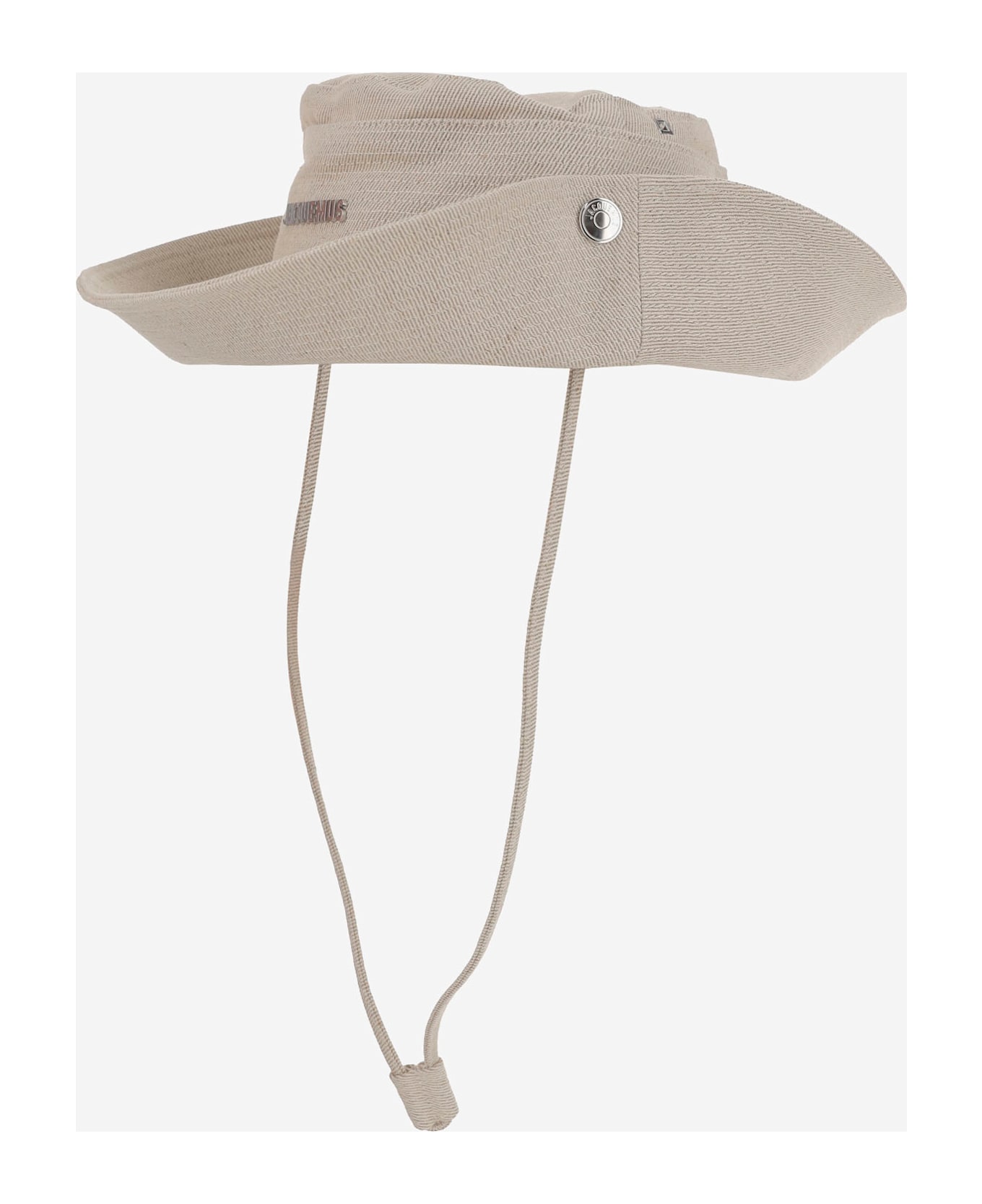 Jacquemus Fisherman Hat With Logo - White