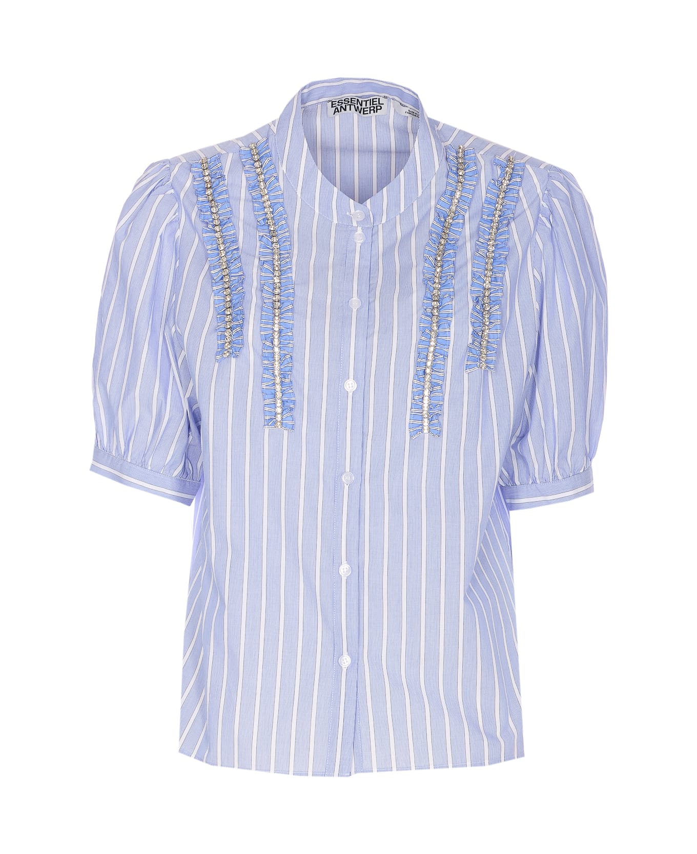 Essentiel Antwerp Ifrill Rhinestone Shirt - Blue