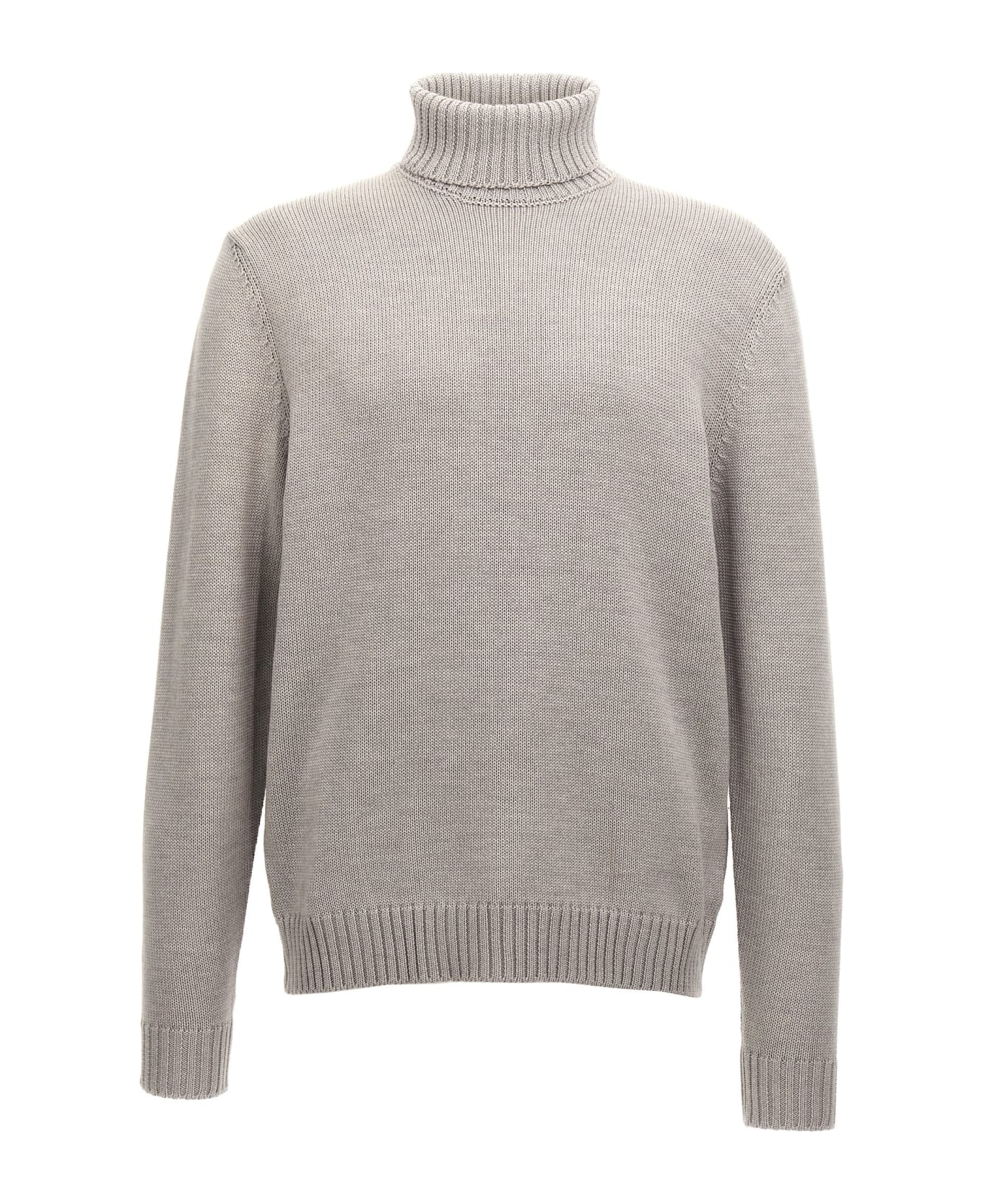 Zanone Turtle-neck Sweater - Gray