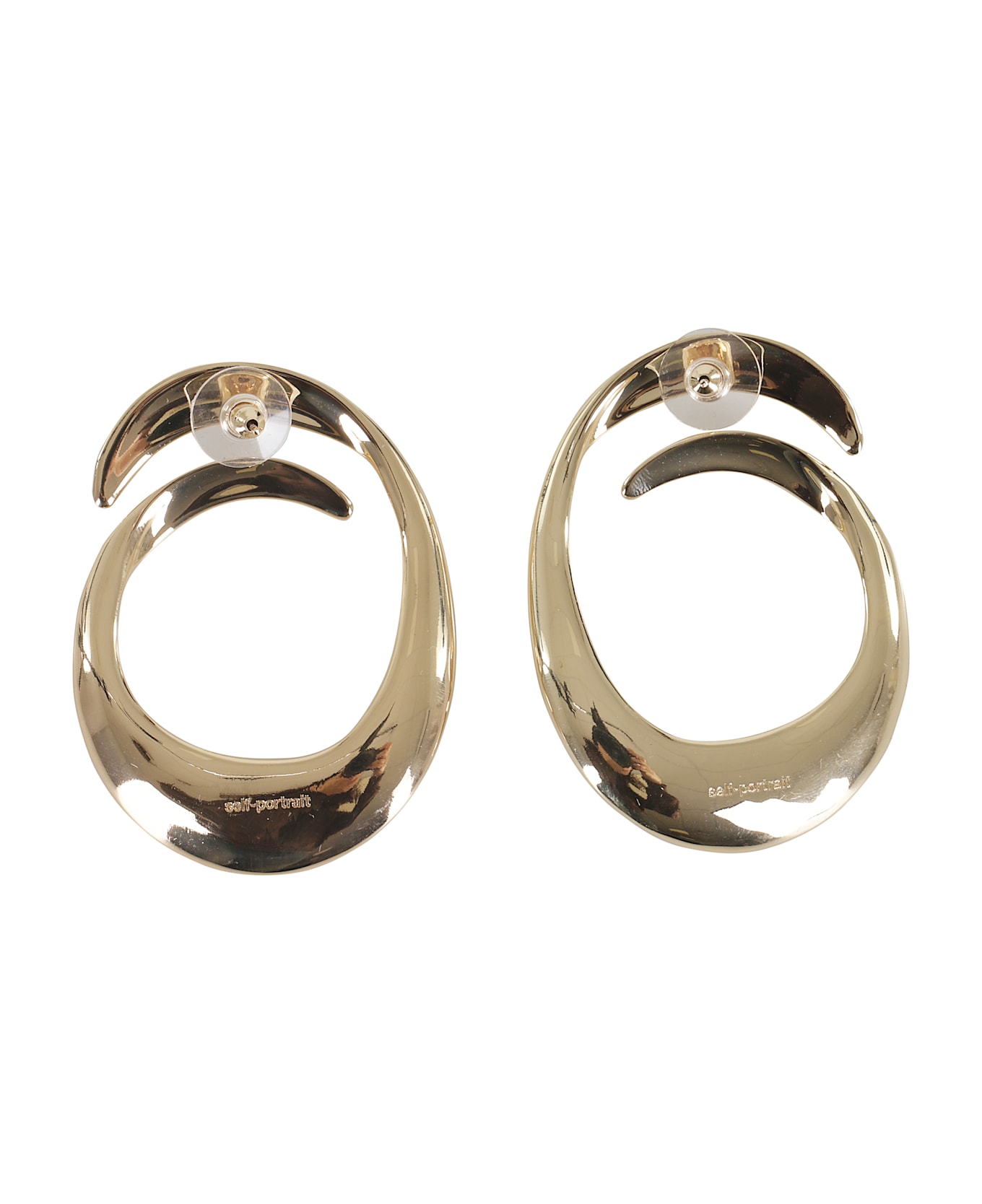 self-portrait Swirl Earrings - Gold
