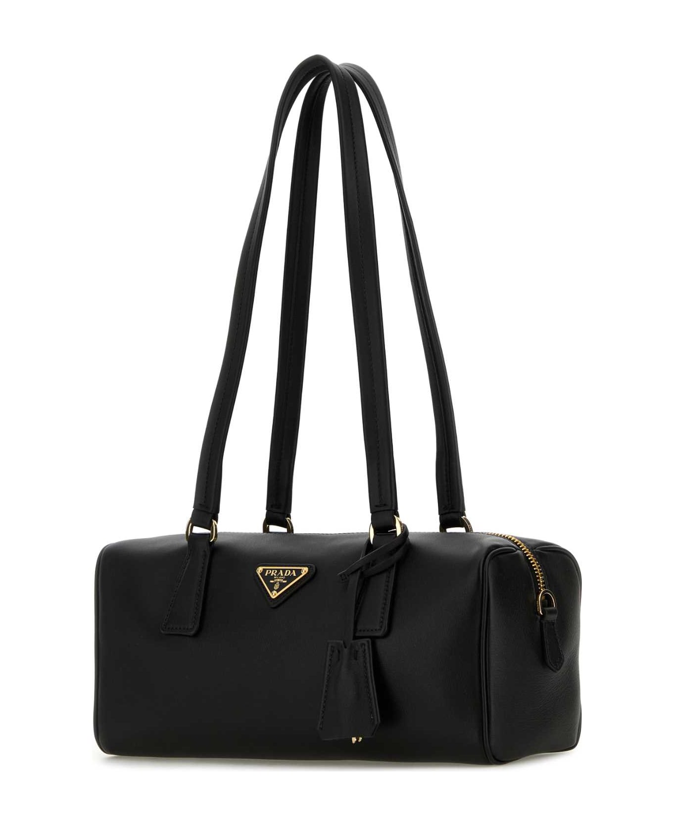 Prada Black Leather Shoulder Bag - NERO