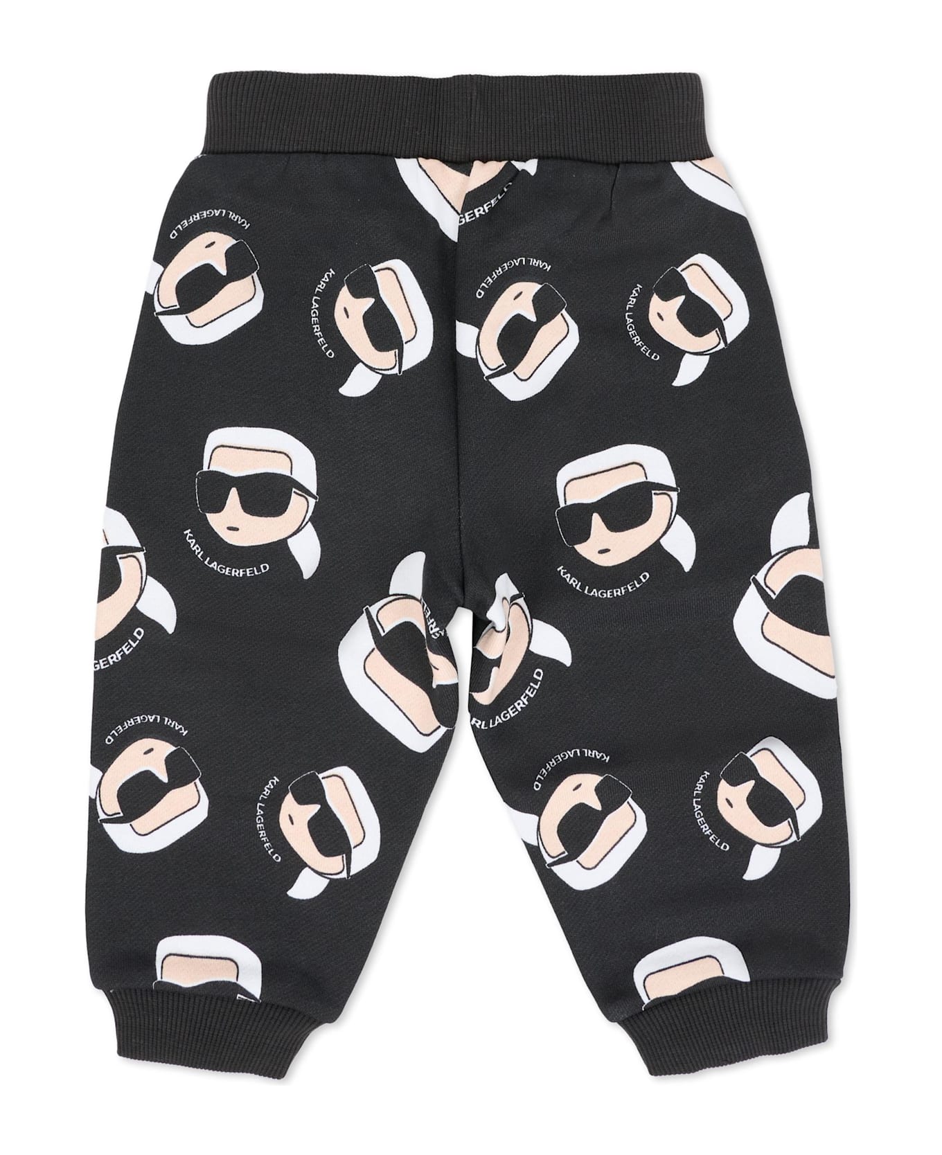 Karl Lagerfeld Kids Black Trousers For Babykids With Karl Lagerfeld - Black