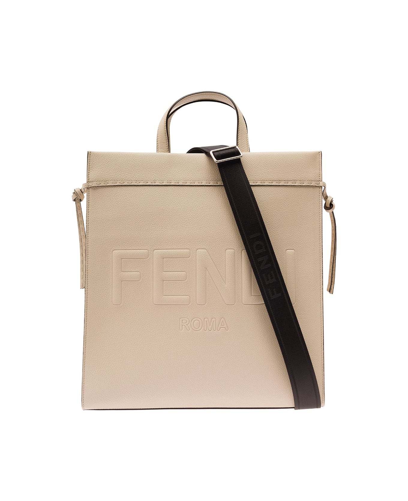 Fendi Ivory Medium Go To Shopper Shopping Bag - F0MU3