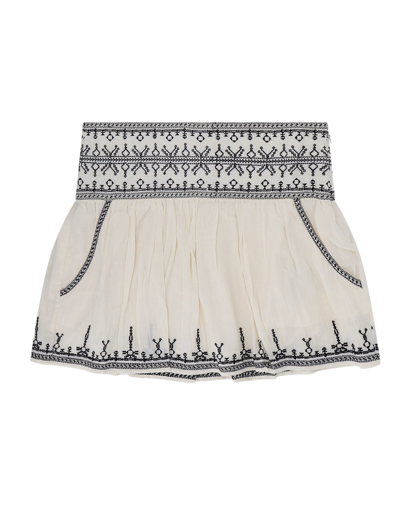 Marant Étoile Embroidered 'picadilia' Miniskirt - White スカート