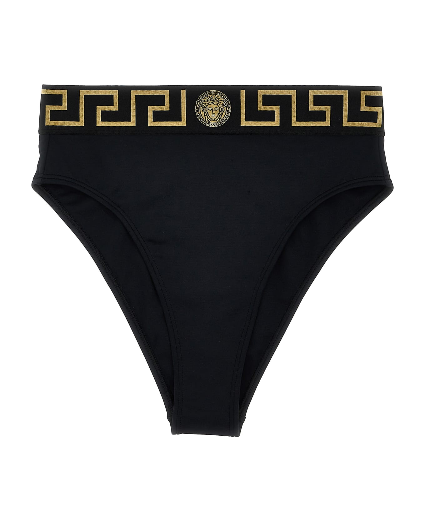 Versace 'greca' Bikini Bottoms - BLACK