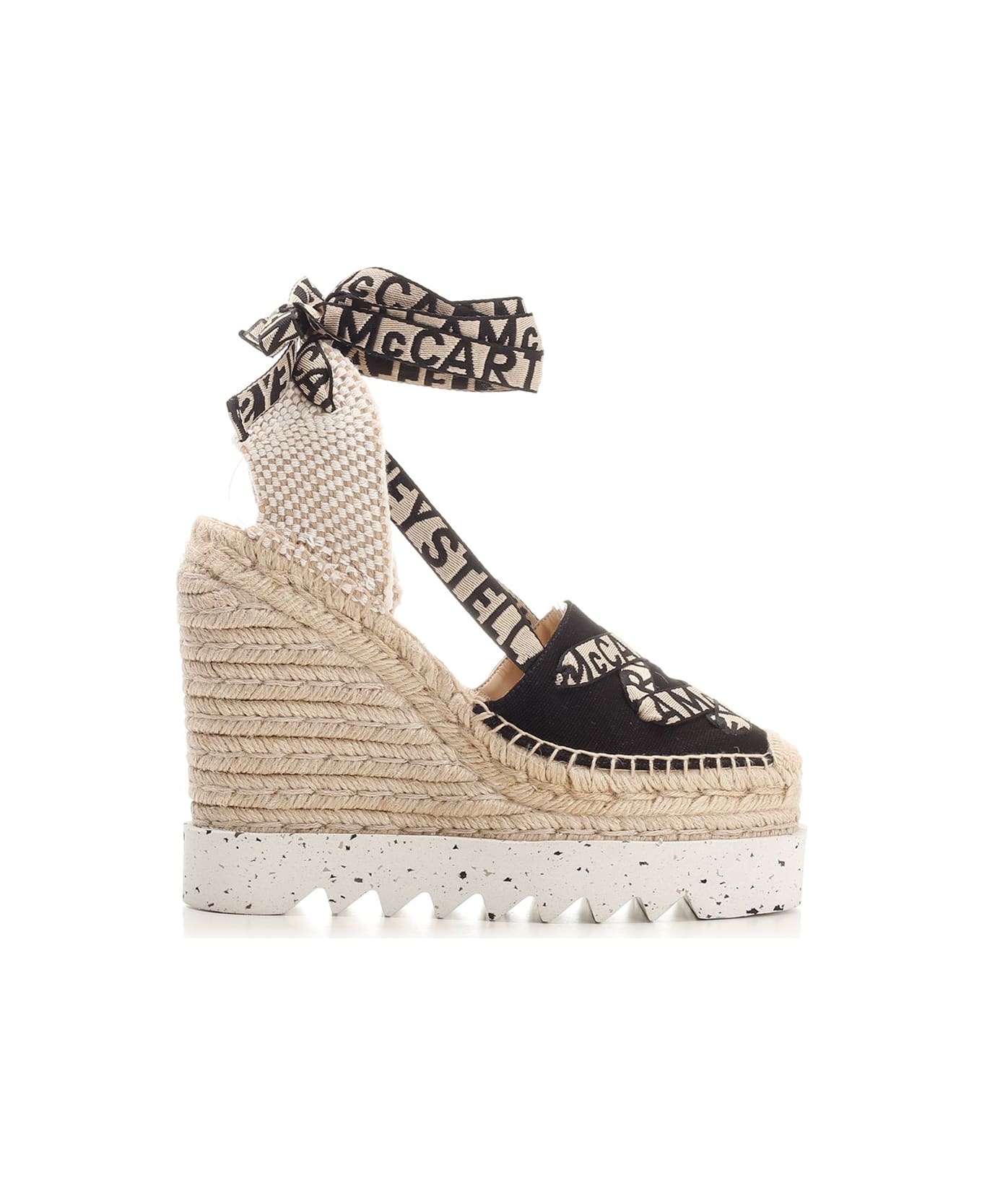 Stella McCartney 'gaia' Wedge Sandals - Black