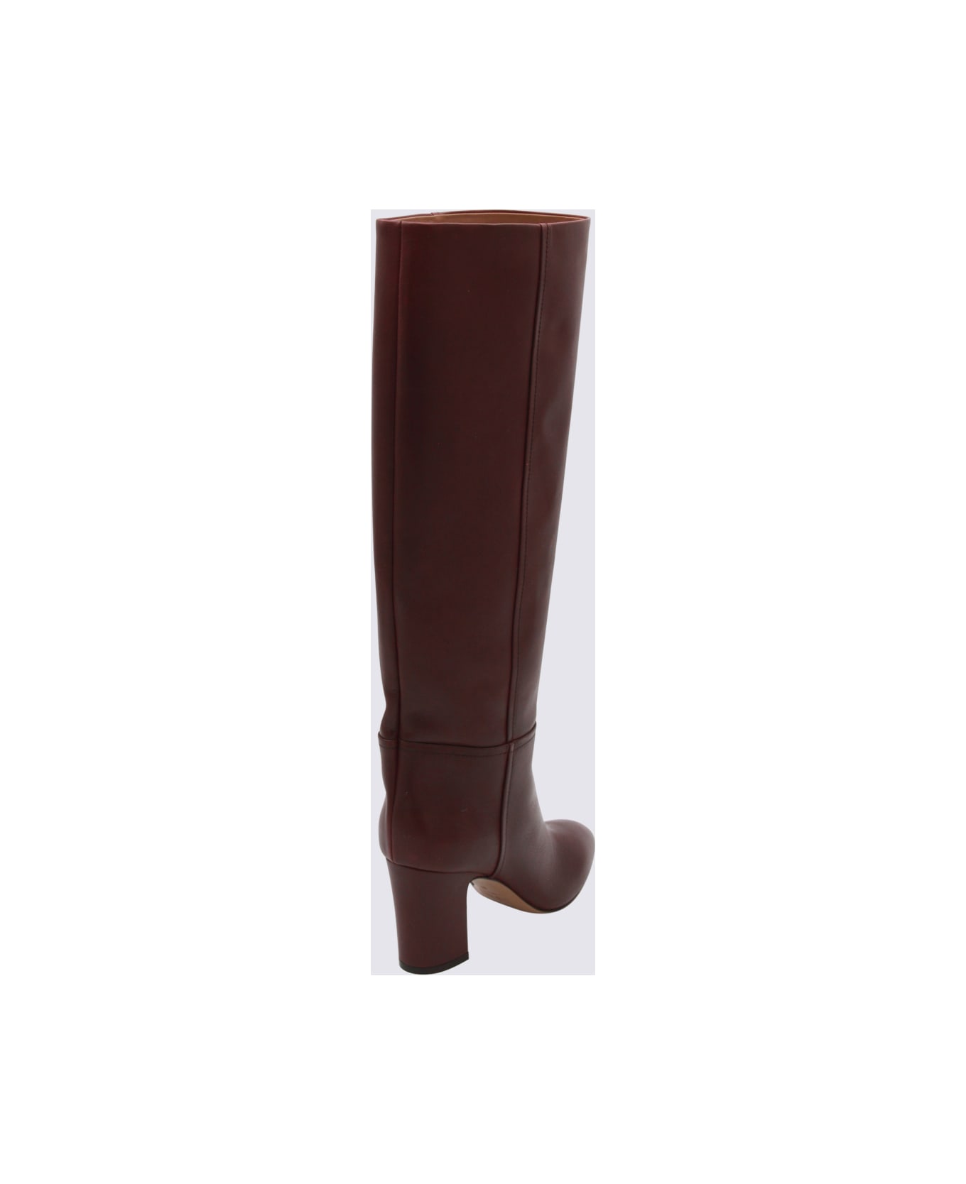 Paris Texas Brown Leather Boots - ROUGE NOIR