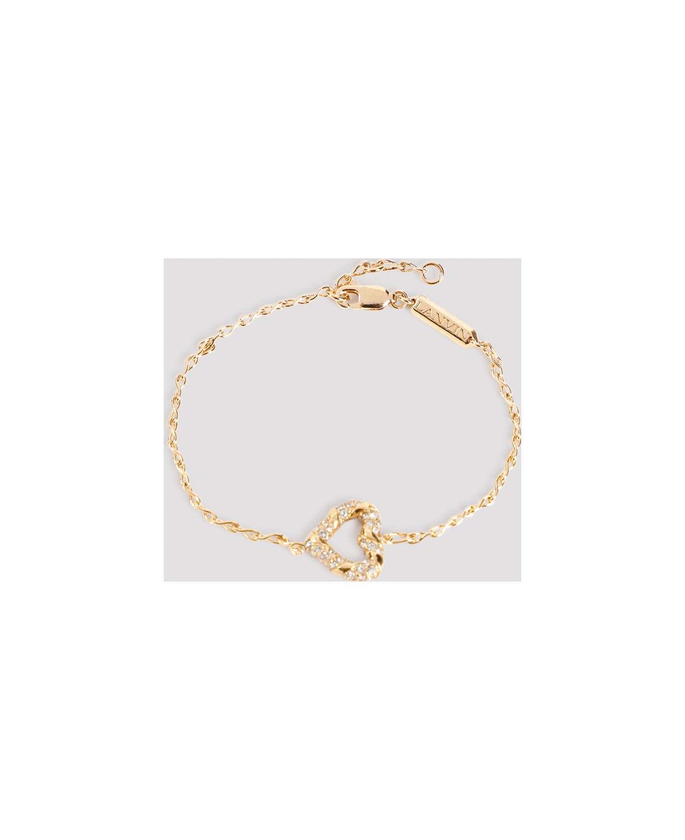 Lanvin Melodie Heart Bracelet - Gold Crystal