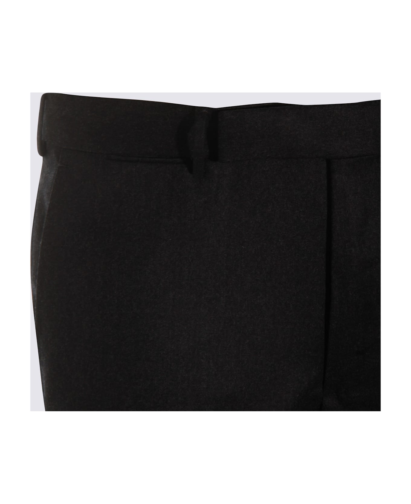Zegna Dark Grey Wool Pants - Grey