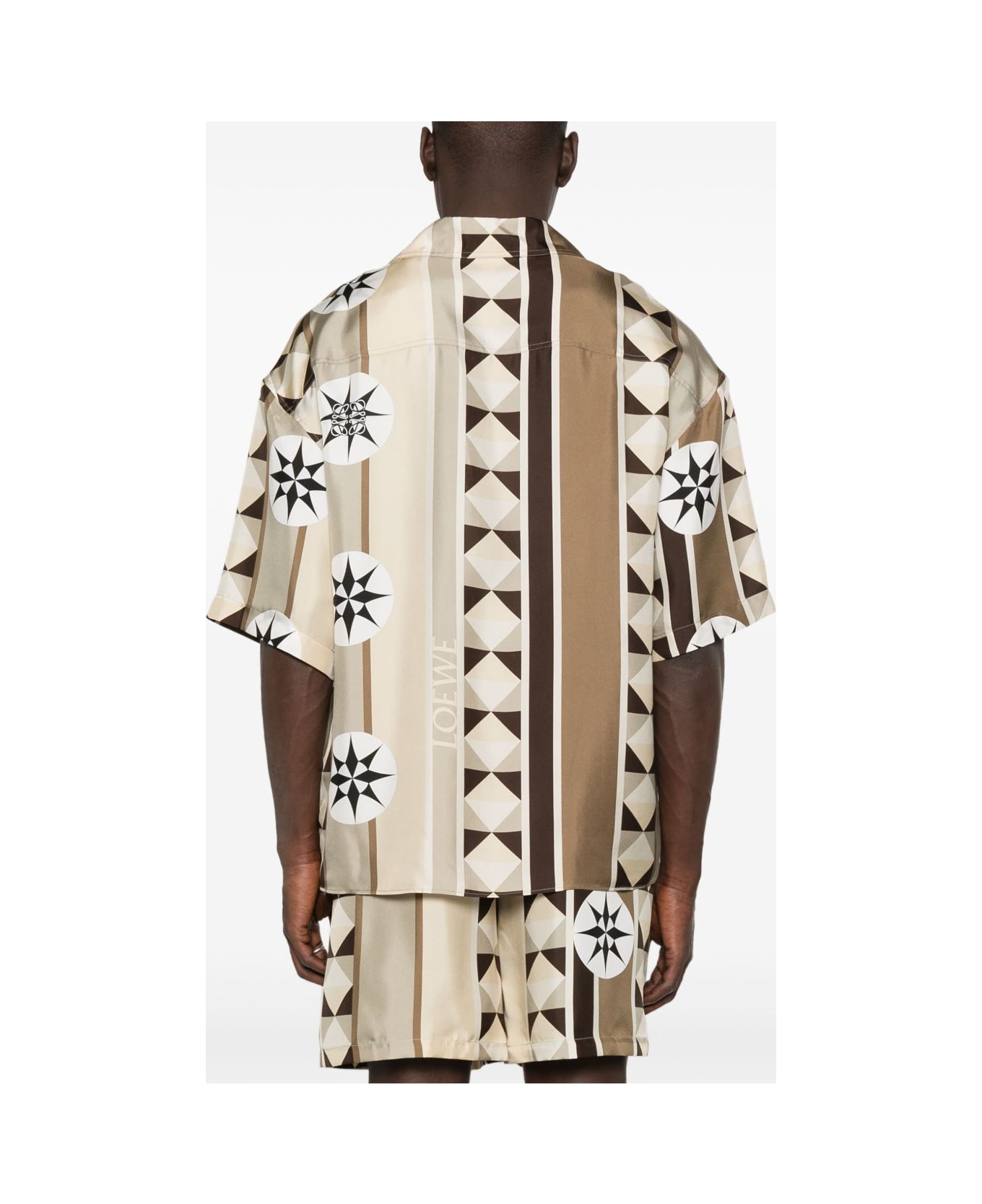 Loewe Printed Silk Shirt - Beige