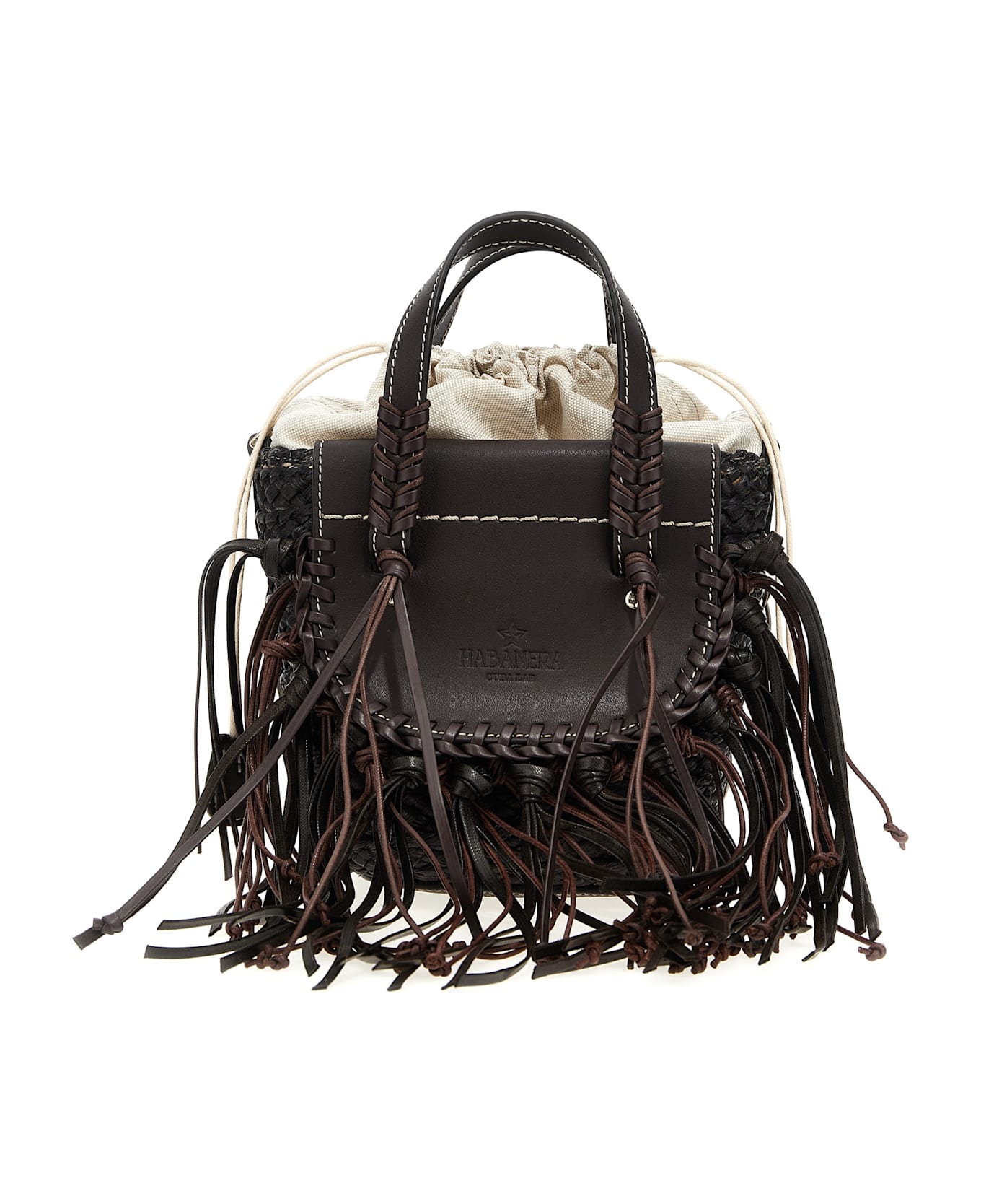 Cuba Lab 
habanera Fringes - Ebony
 Handbag - Brown
