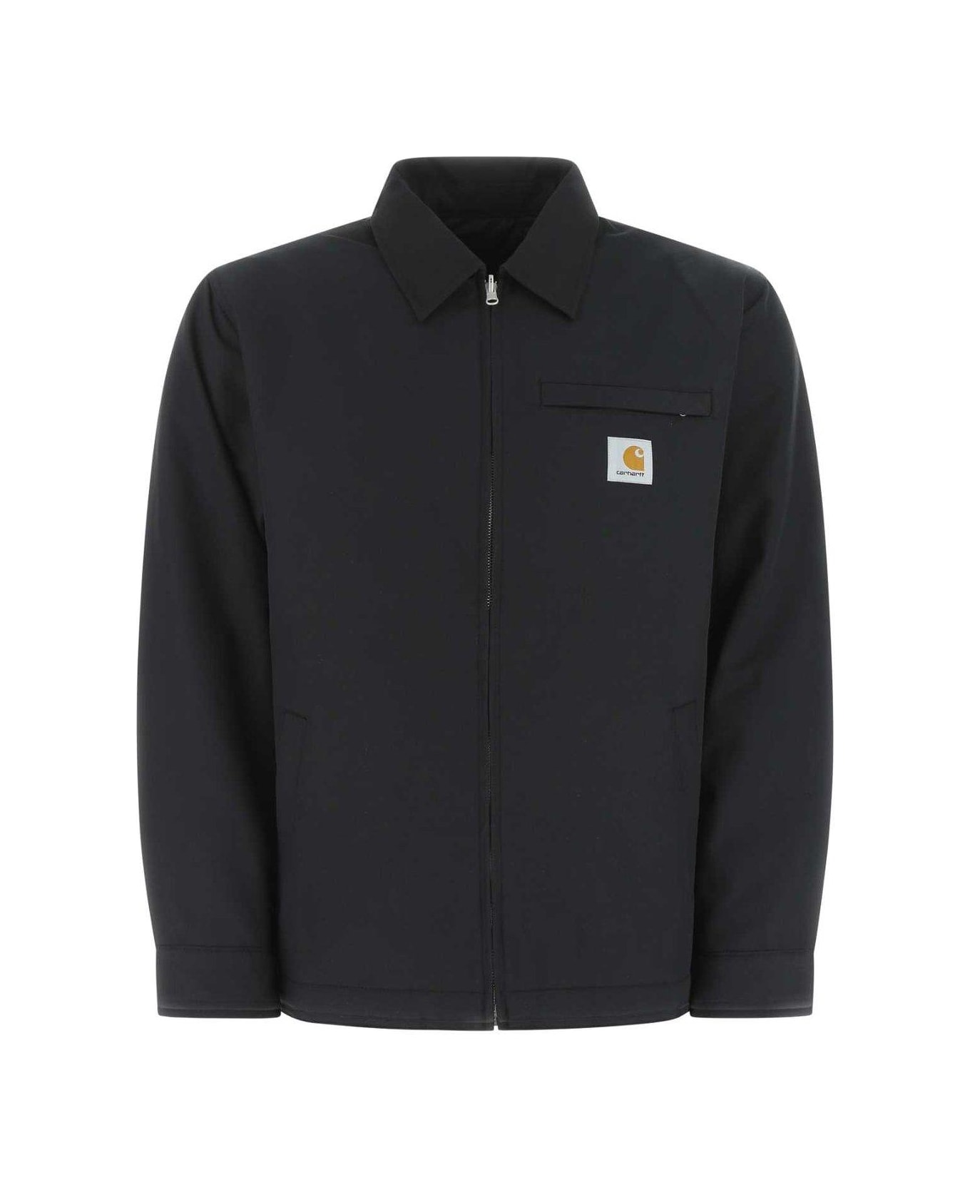Carhartt Zip-up Long-sleeved Jacket - Nero/bianco