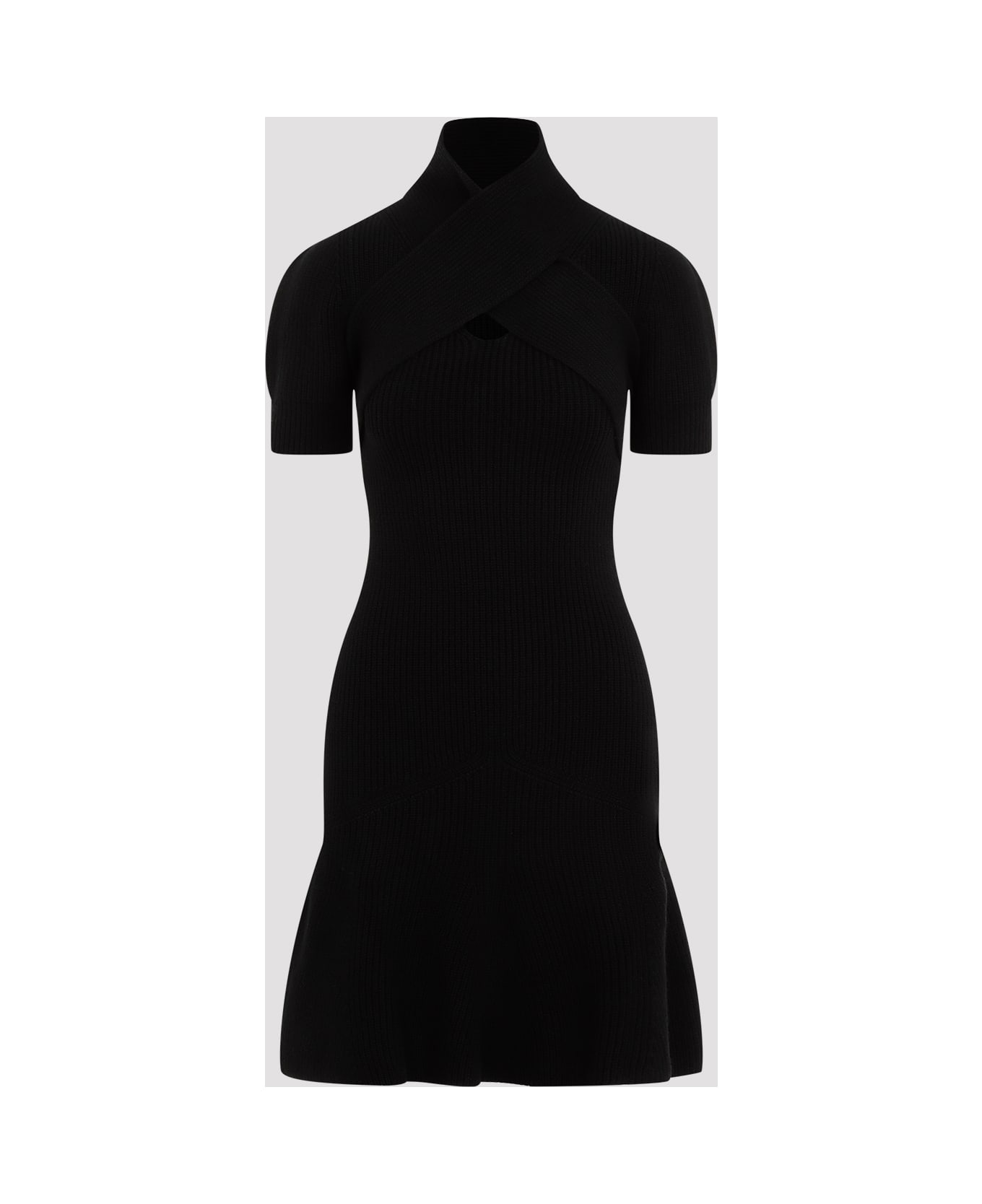 Patou Scarf Draped Dress - B Black