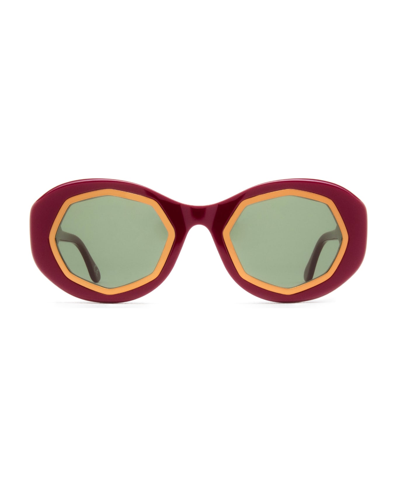 Marni Eyewear Mount Bromo Bordeaux Sunglasses - Bordeaux