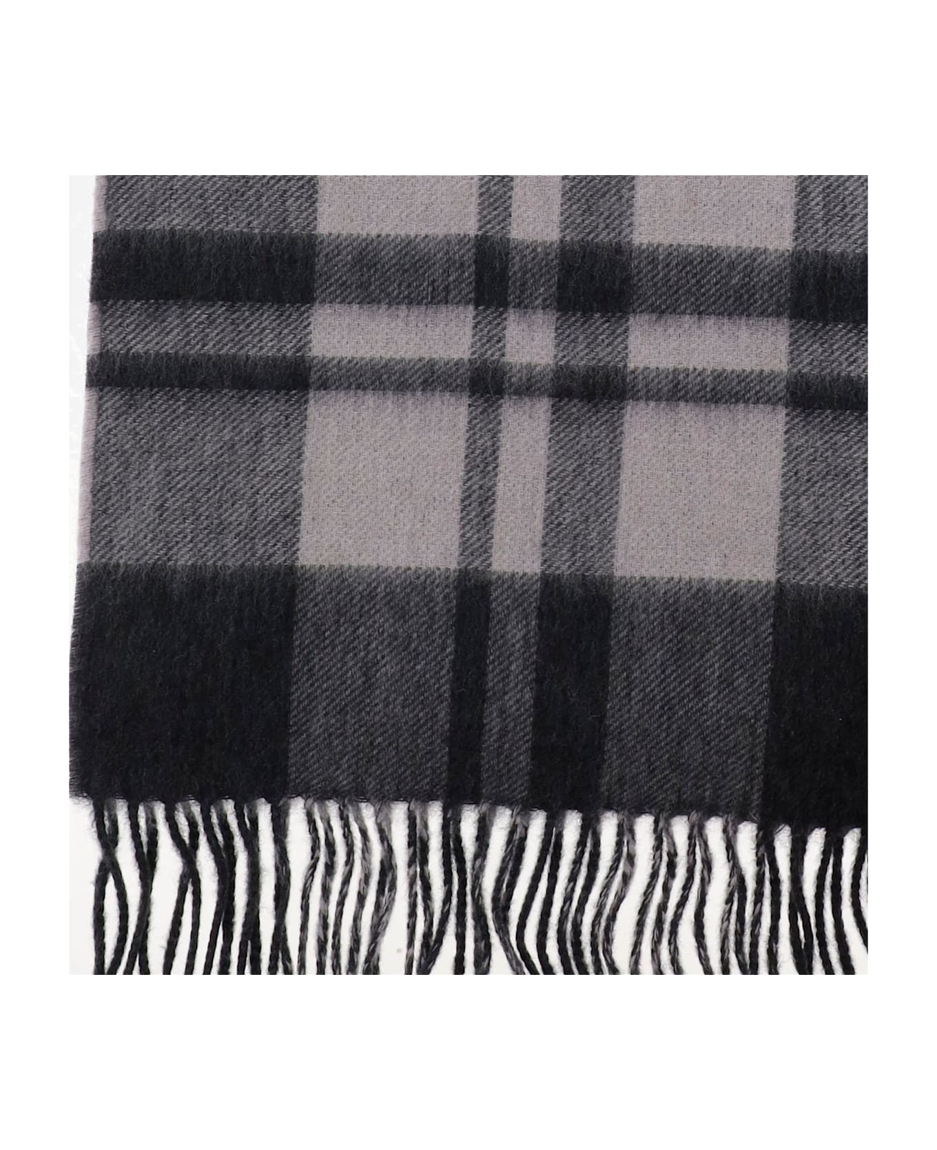 Alex Begg Cashmere Scarf With Check Pattern - Red