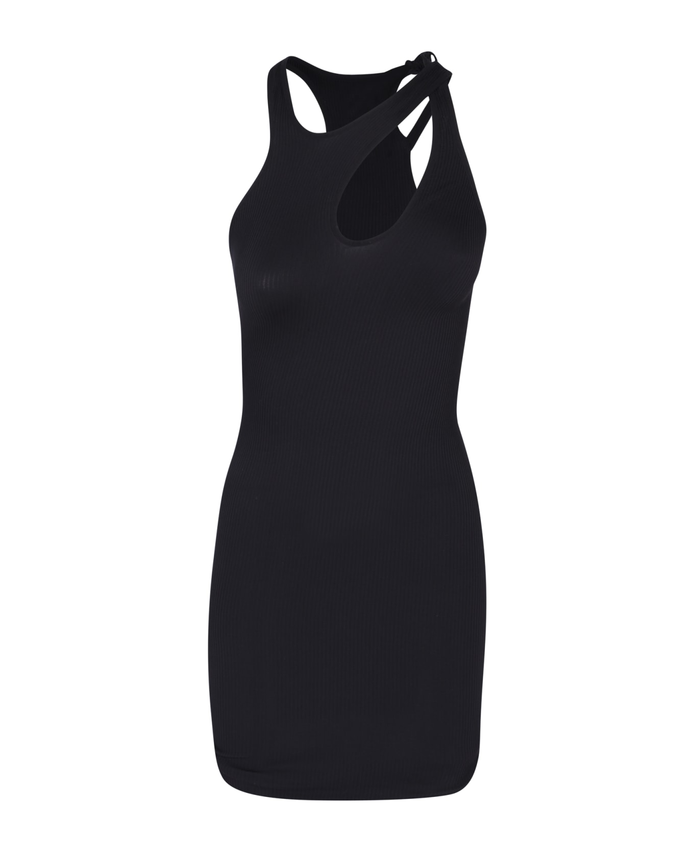 ANDREĀDAMO Cut-out Details Black Dress - Black