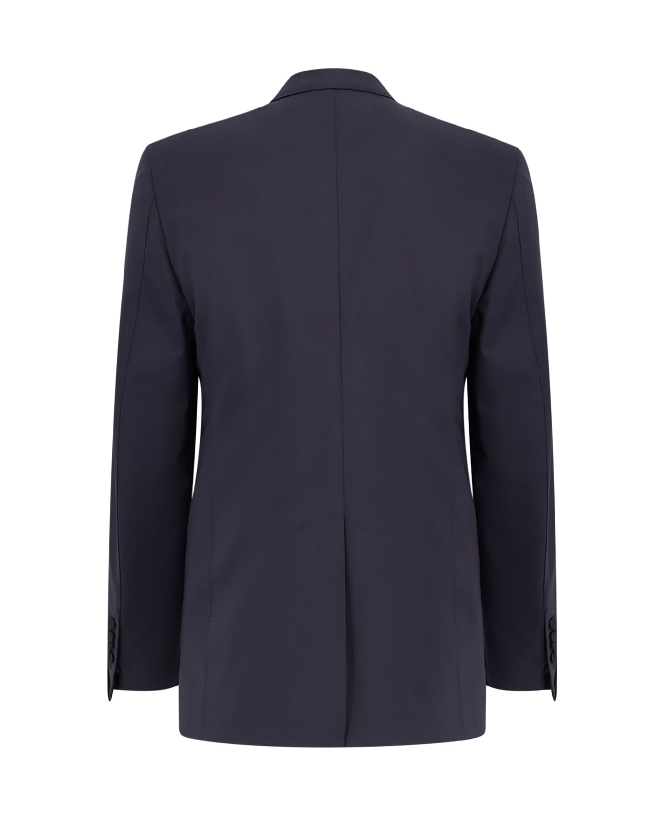 Tom Ford Wool Tuxedo With Contrasting Profiles - INK