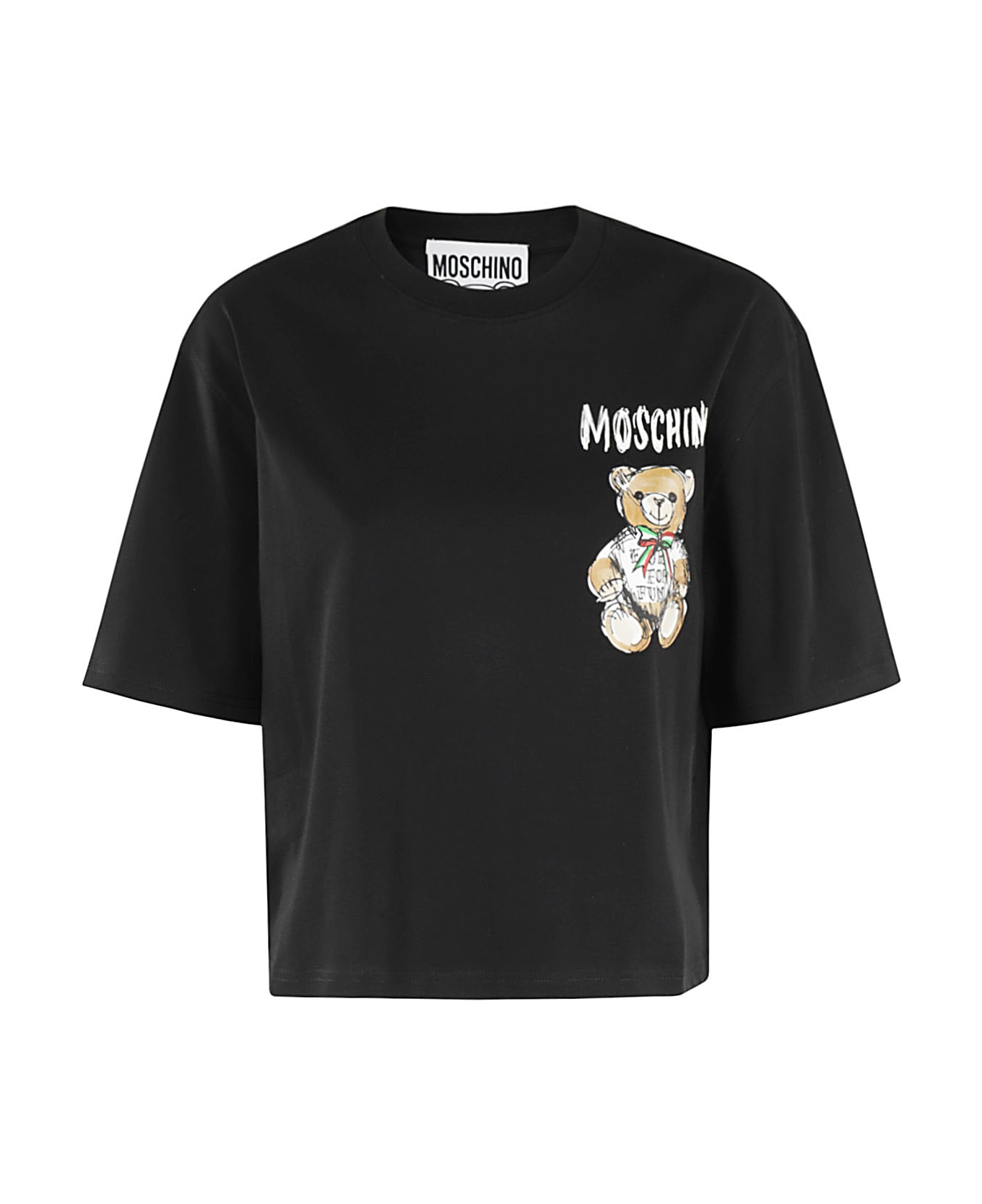 Moschino Jersey - Fantasia Nero Tシャツ