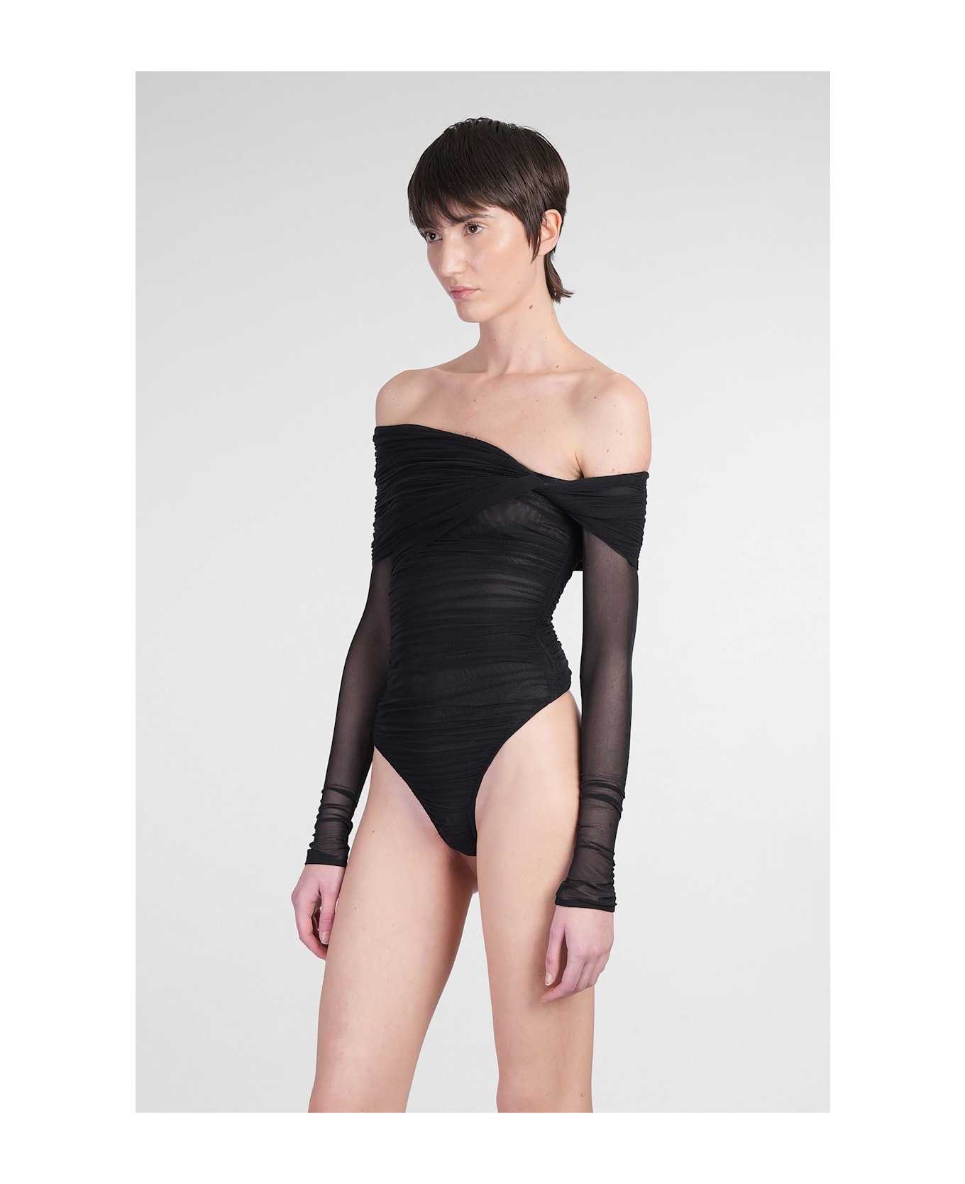 Mugler Body In Black Polyamide - black