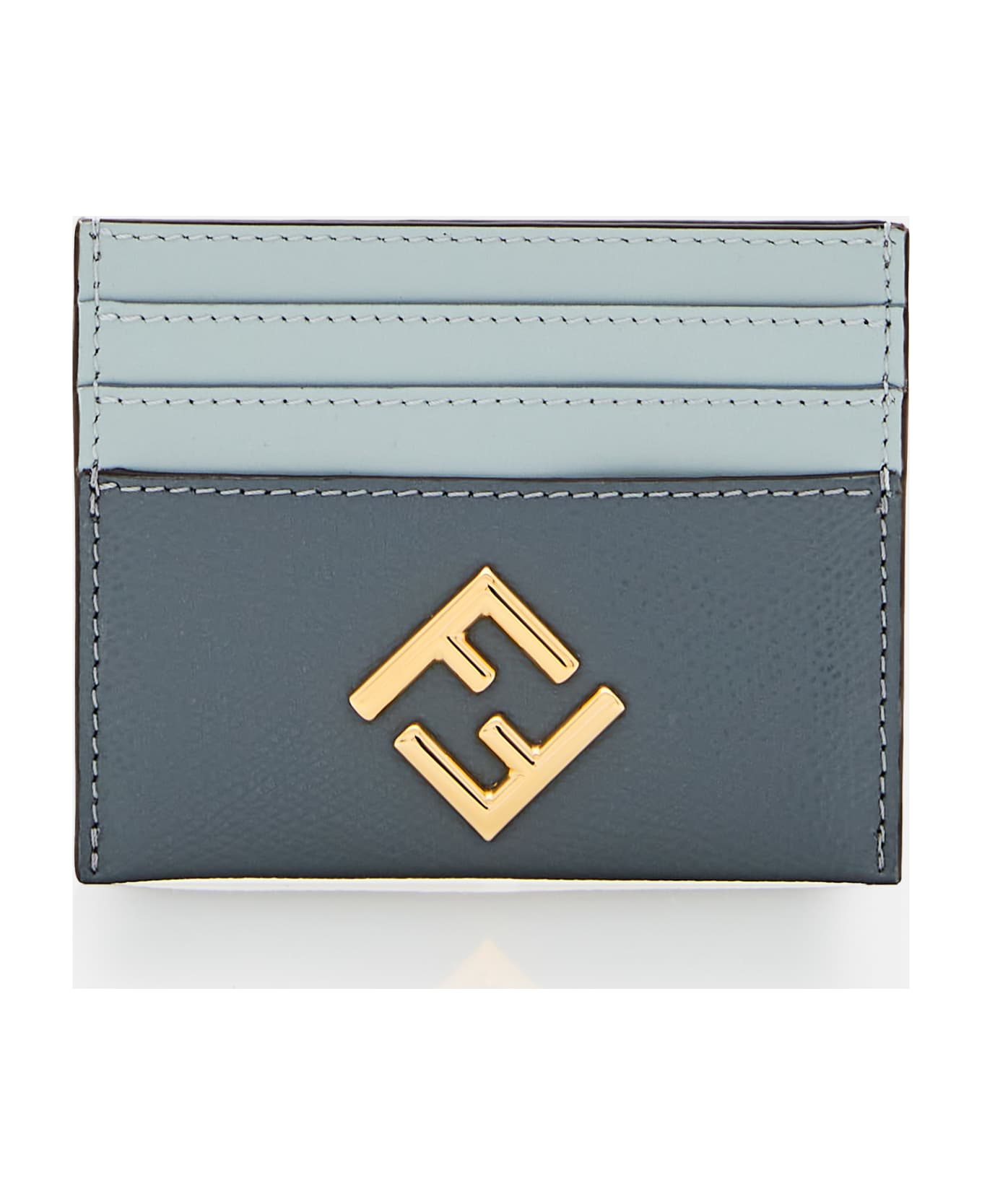 Fendi Leather Cardholder - Clear Blue