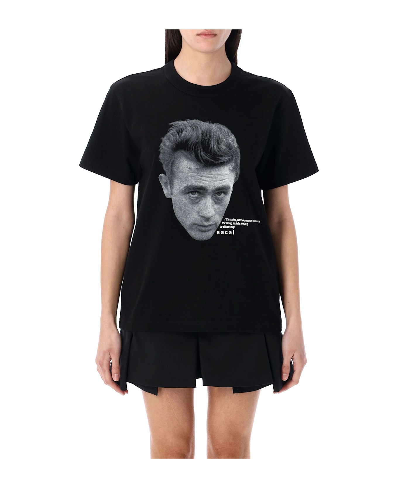 Sacai Jamed Dean T-shirt - BLACK