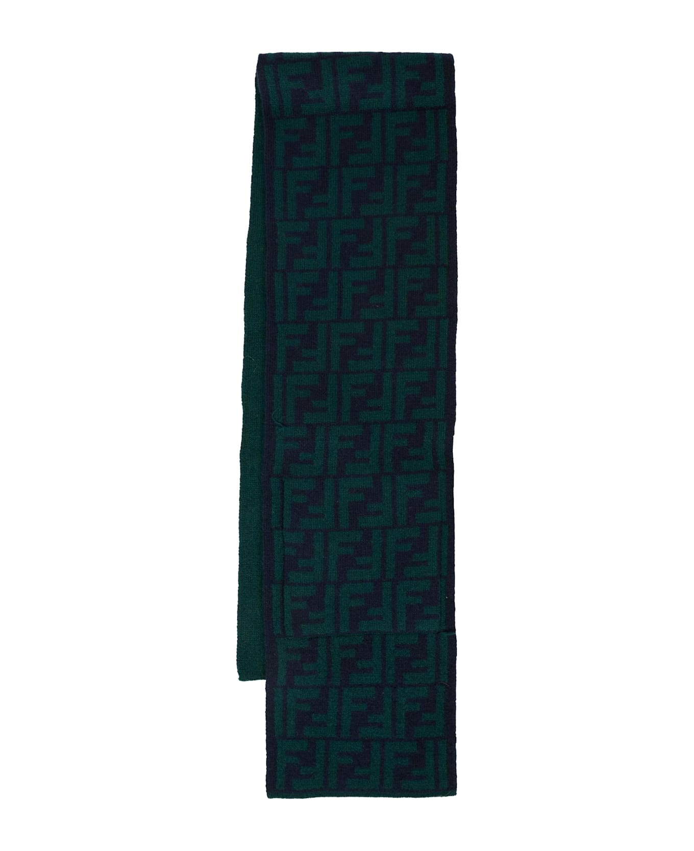Fendi Green Scarf For Babykids With Ff - Green