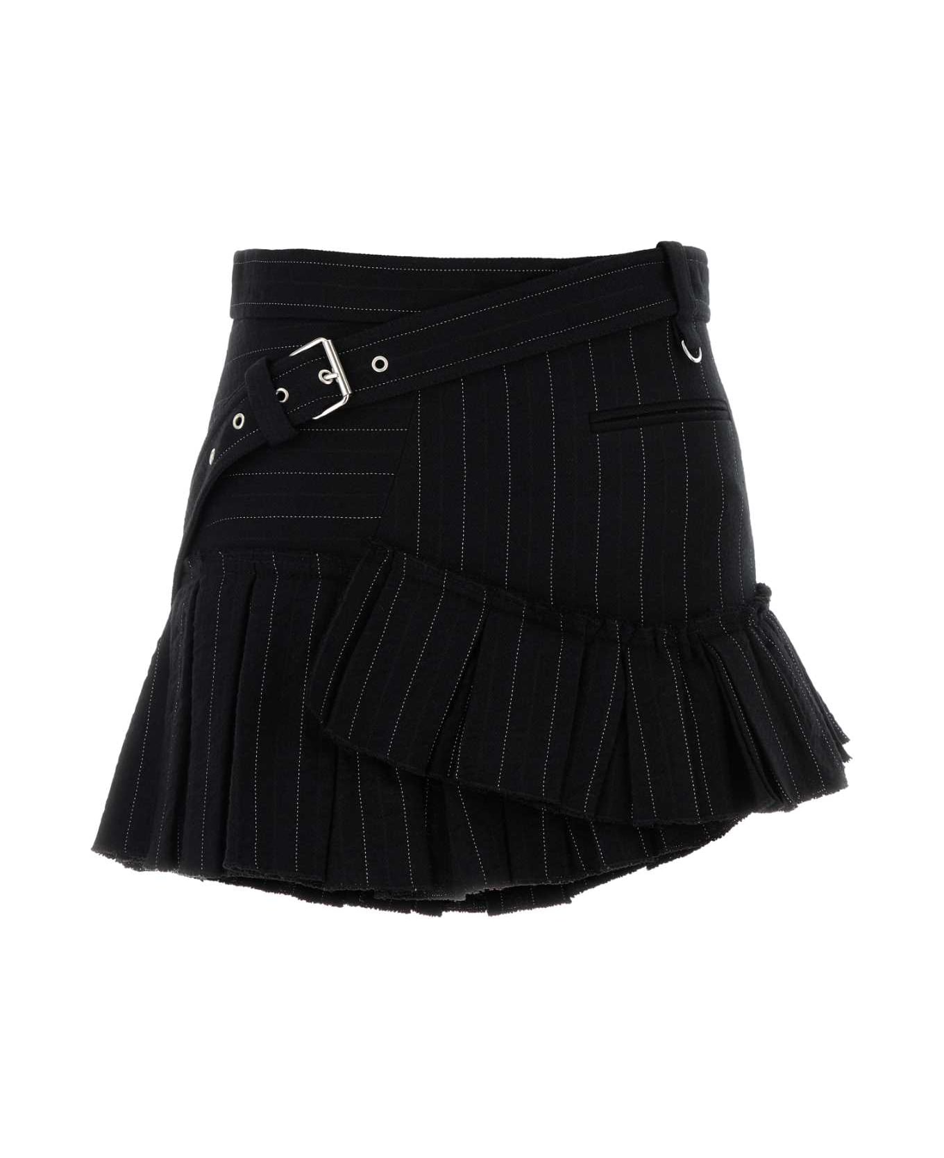 Isabel Marant Embroidered Cotton Blend Maddy Mini Skirt - Black