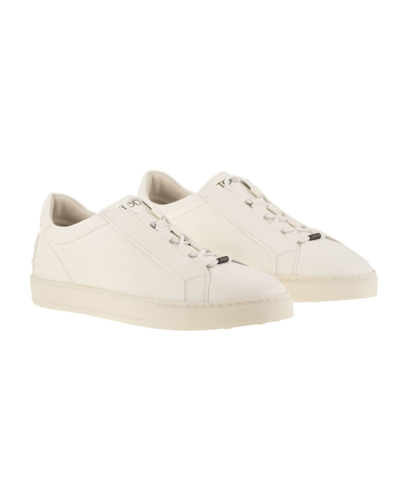 Tod
s Leather Trainers - WHITE