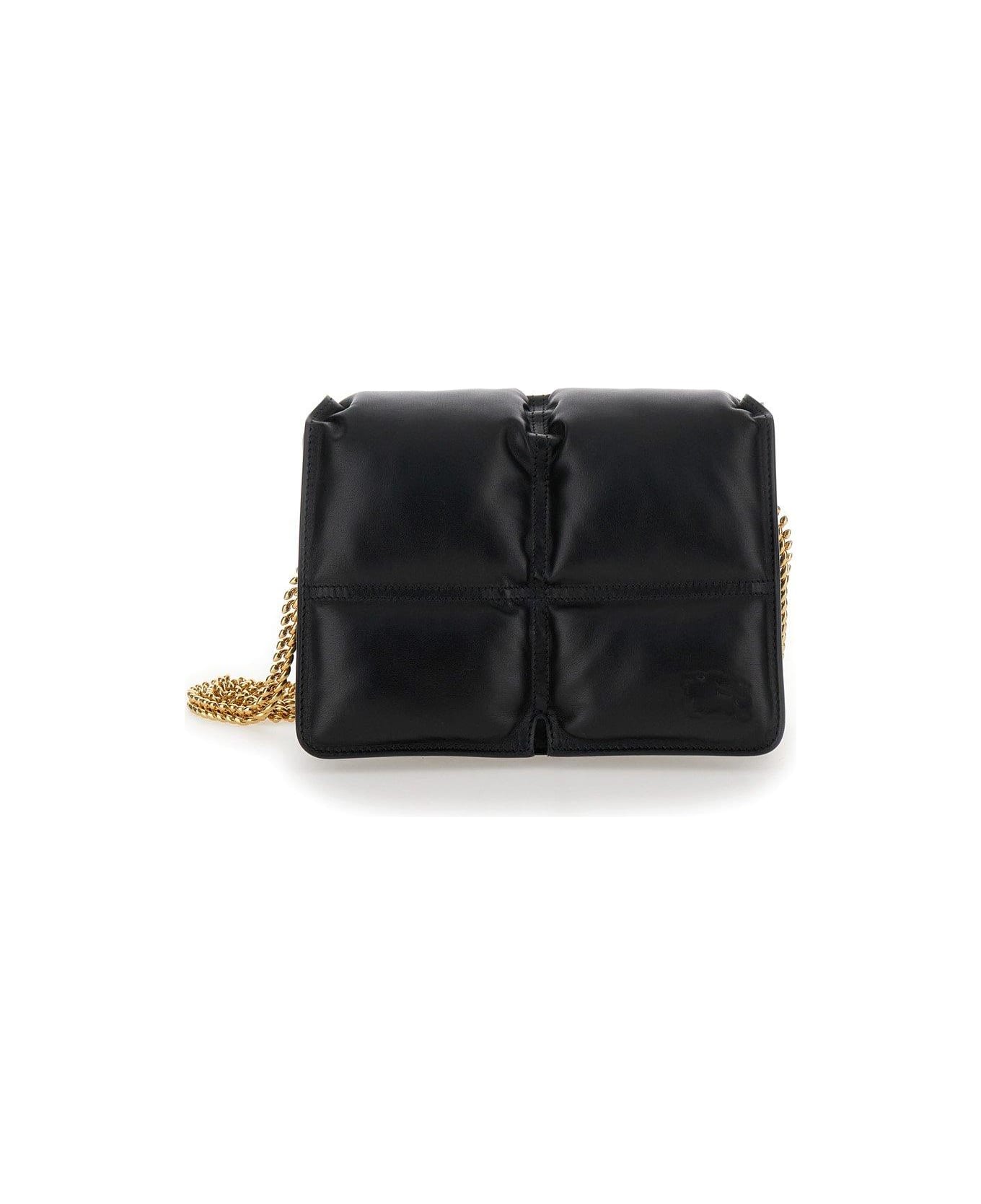Burberry Snip Quilted Chain-link Crossbody Bag - Black
